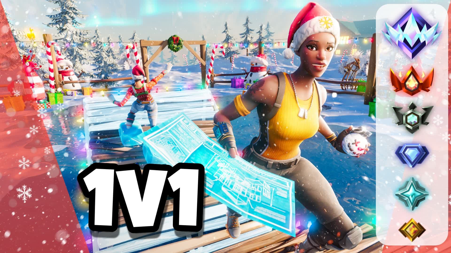 FESTIVE 1V1 BUILD FIGHTS🎄