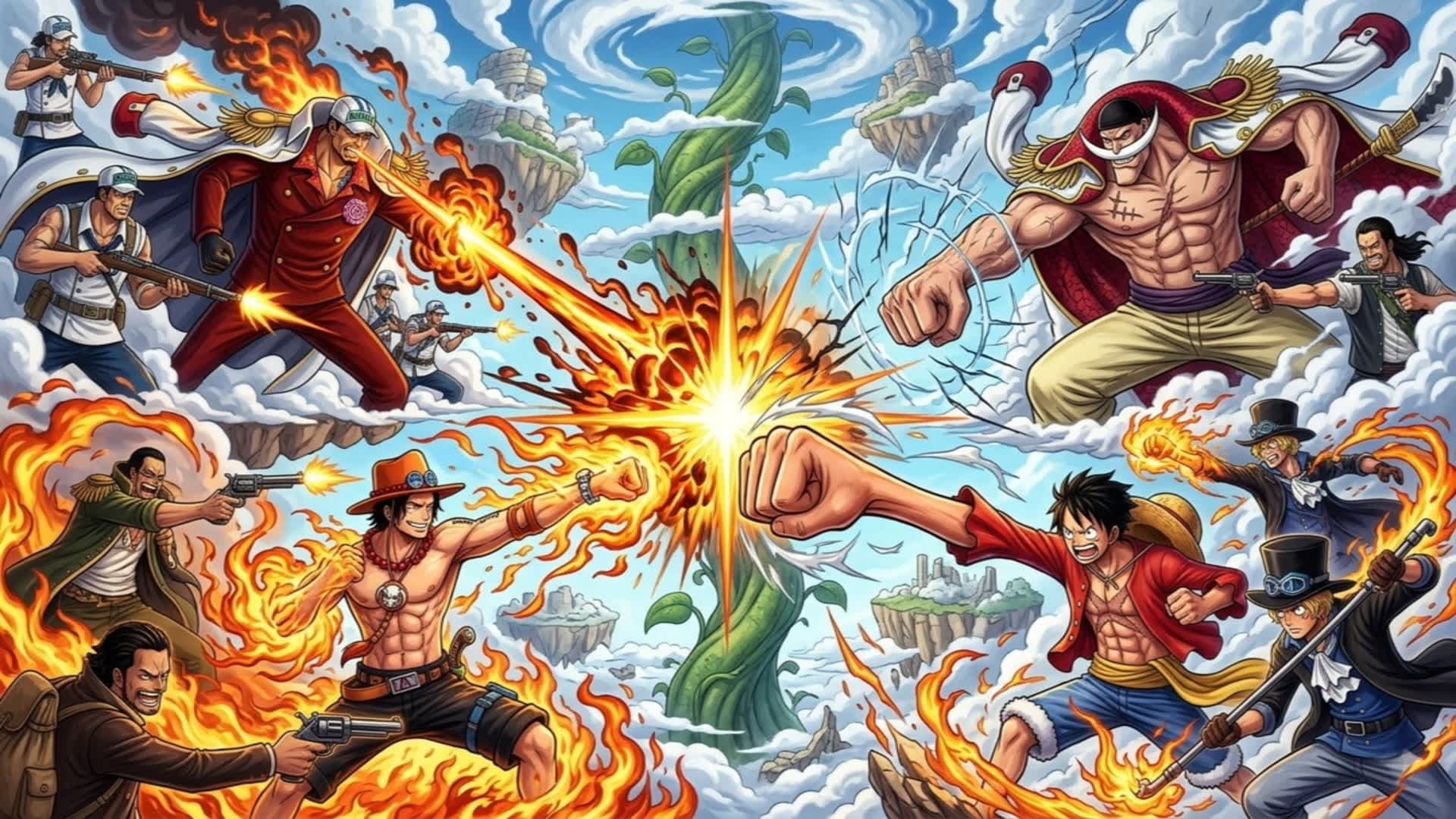 ONE PIECE: LA GUERRA DE LOS 4 MARES