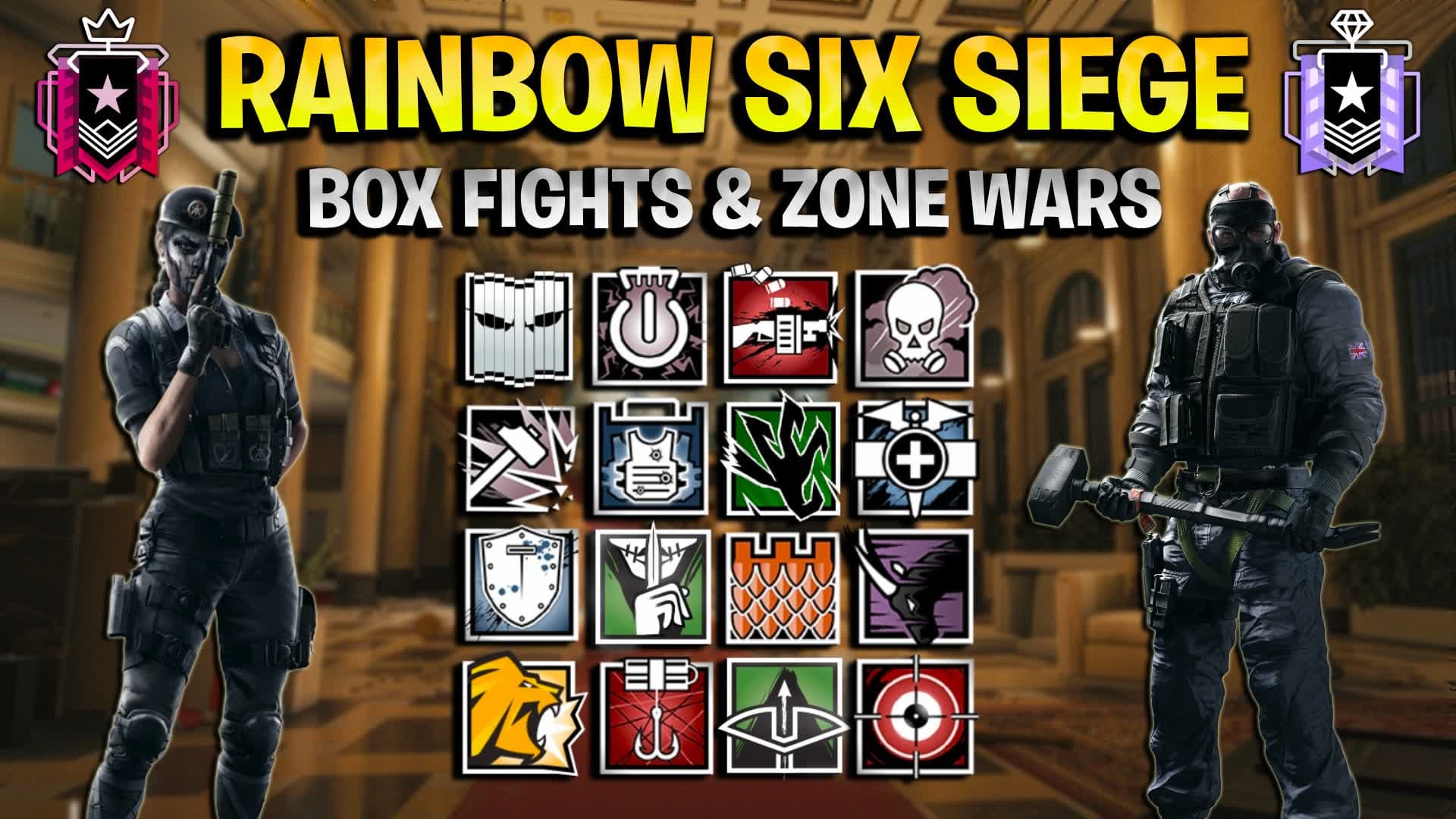 📦RAINBOW SIX SIEGE BOX FIGHT&ZONEWARS📦