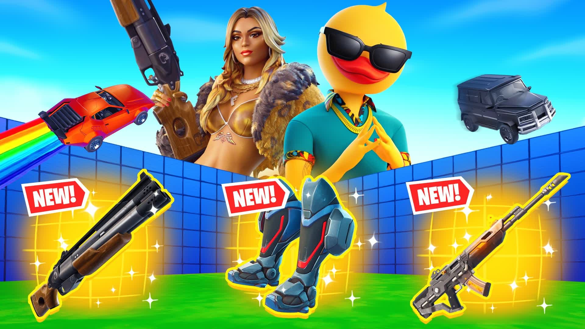 SUPER 1v1 ALL WEAPONS AND VEHICLES