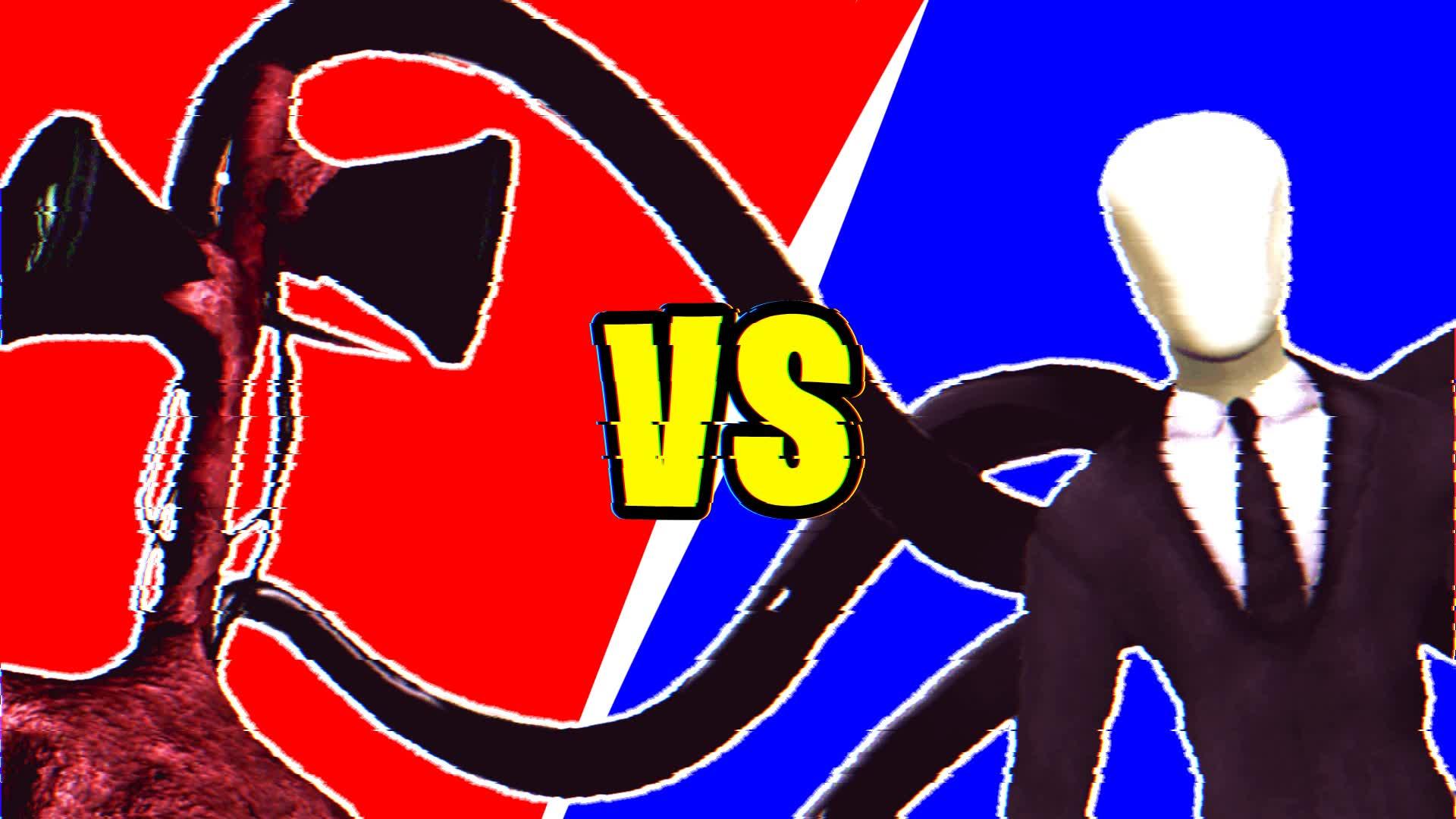 SIREN HEAD VS SLENDERMAN - RED VS BLUE