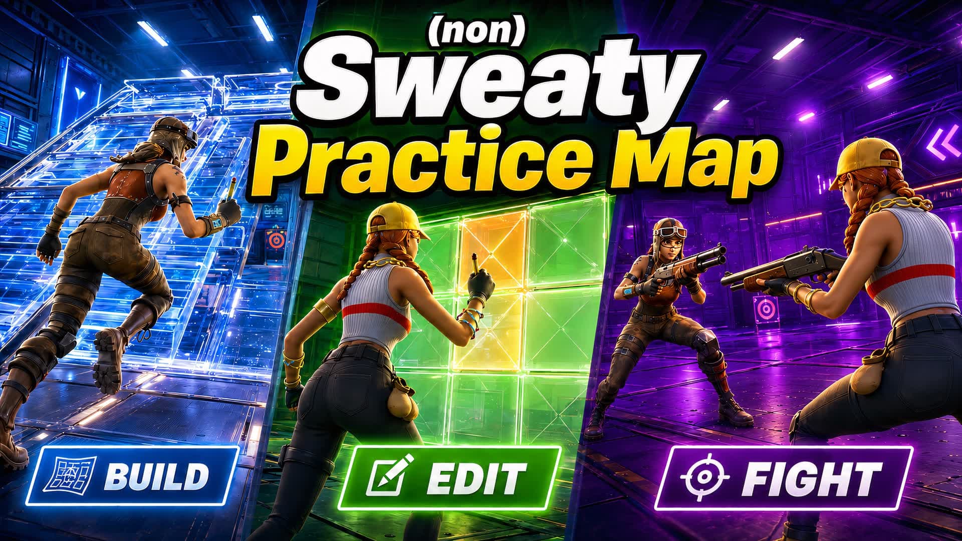 non sweaty practice map - edit build aim