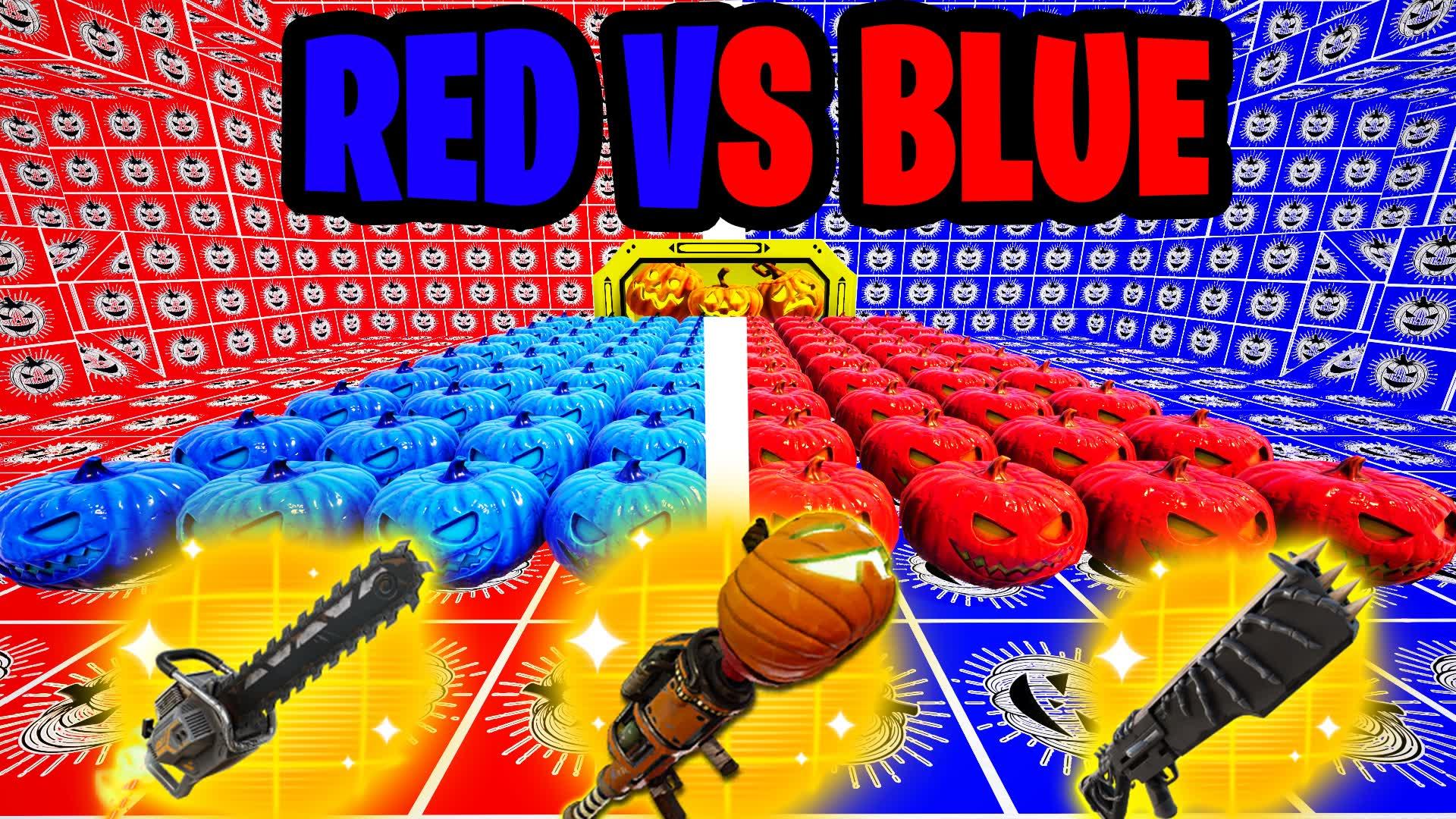 🎃HALLOWEEN PUMPKIN FARM RED VS BLUE🔴🔵