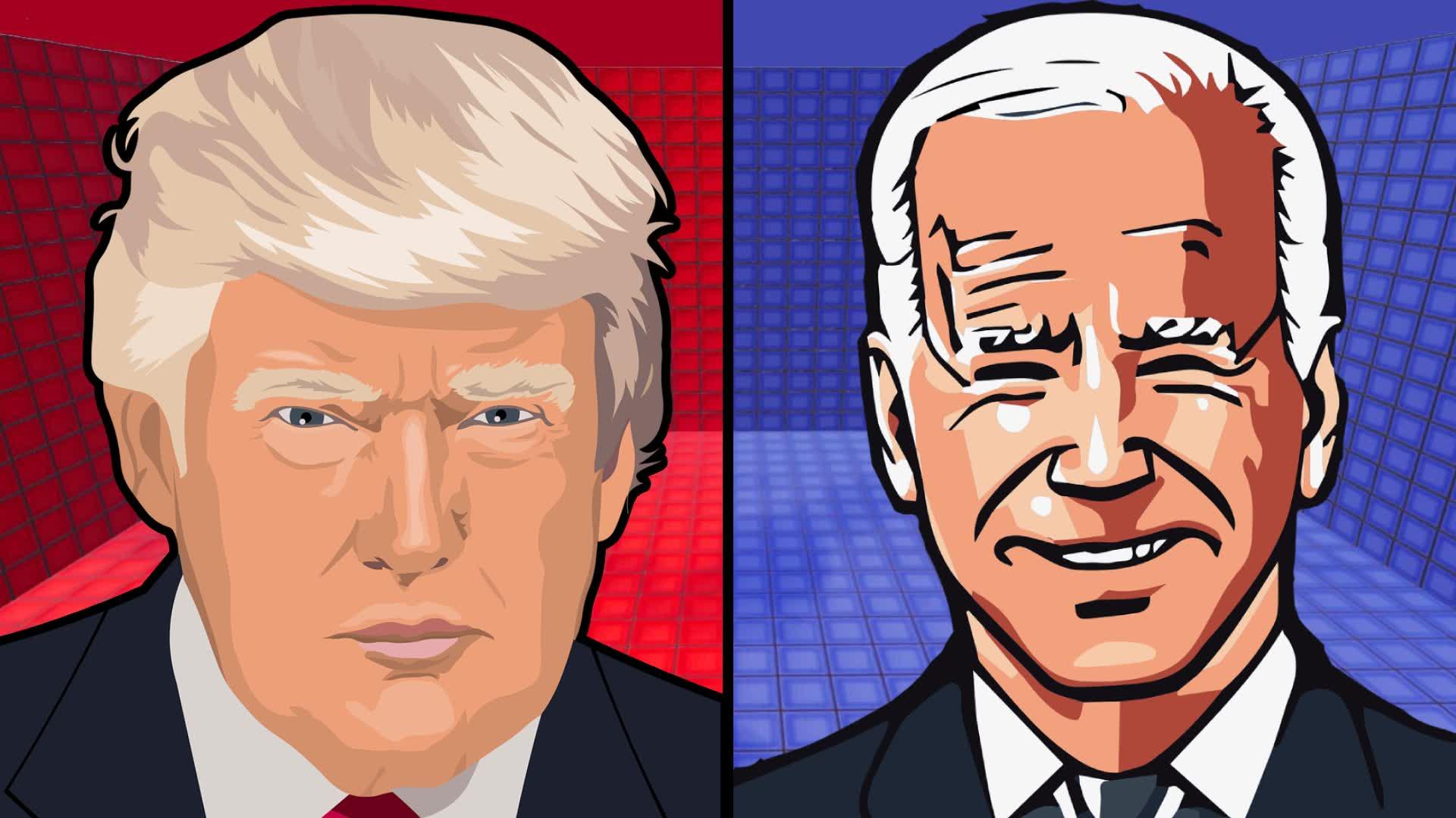 TRUMP VS BIDEN - RED VS BLUE