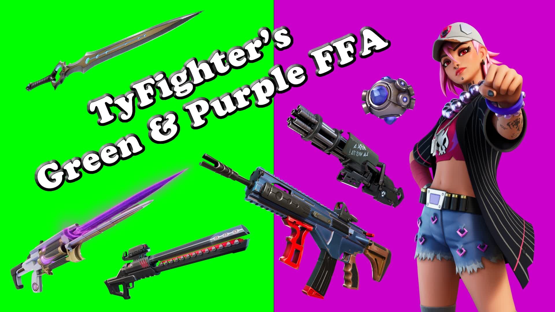 Green & Purple FFA - All Weapons (C4S3)