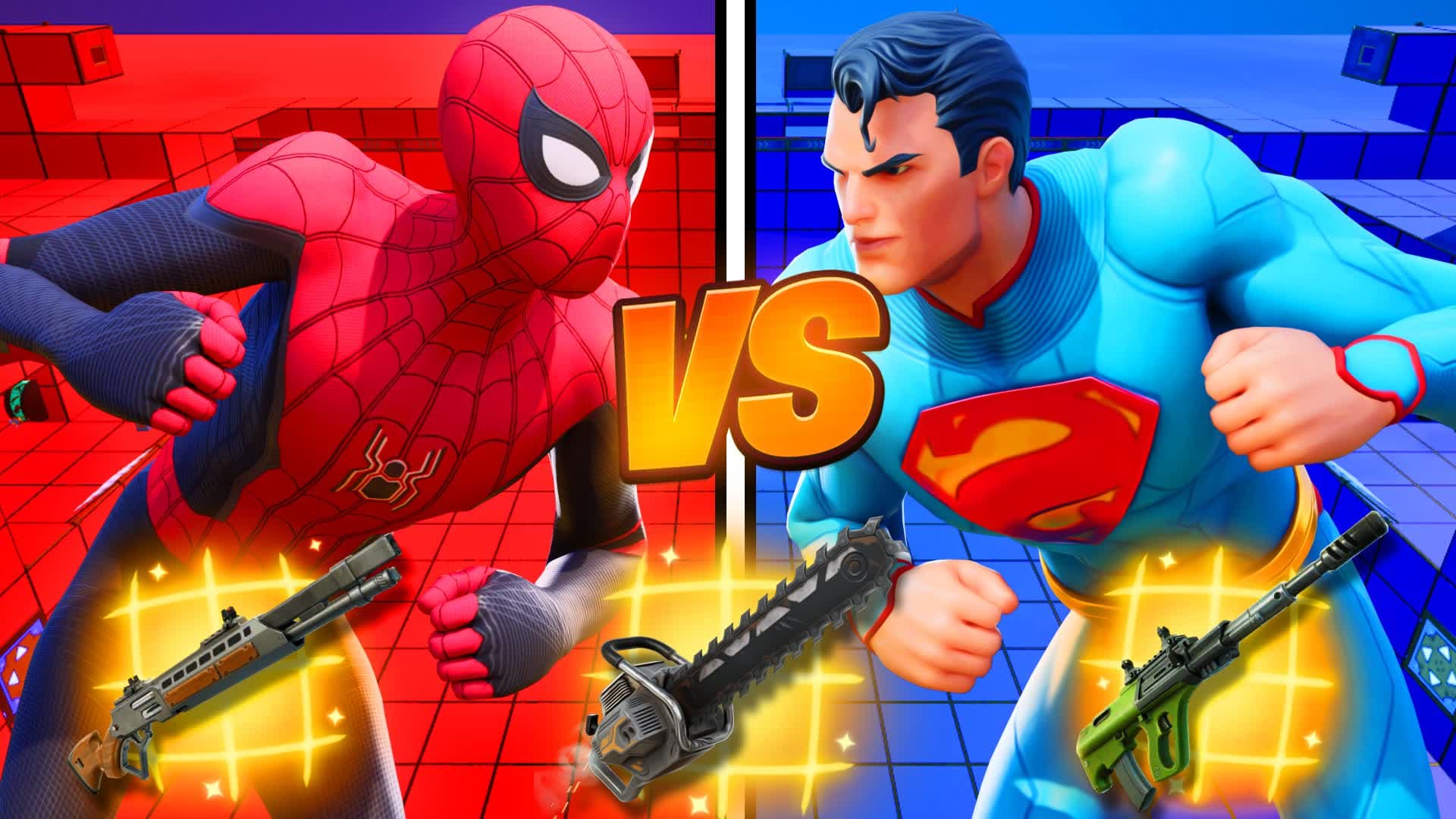 MARVEL VS DC (RED VS BLUE) | SUPERPOWERS