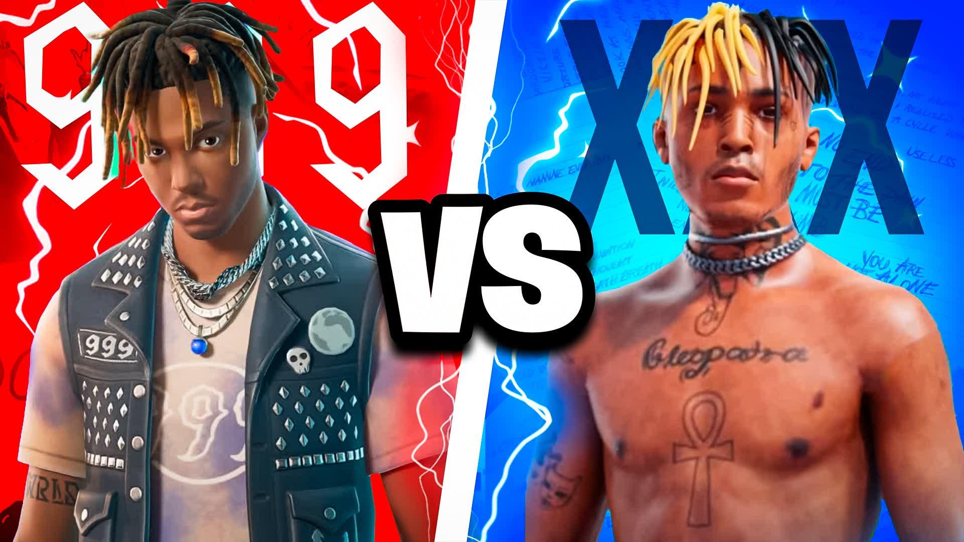 JUICE WRLD VS XXXTENTACION🔴🔵HEROES FFA