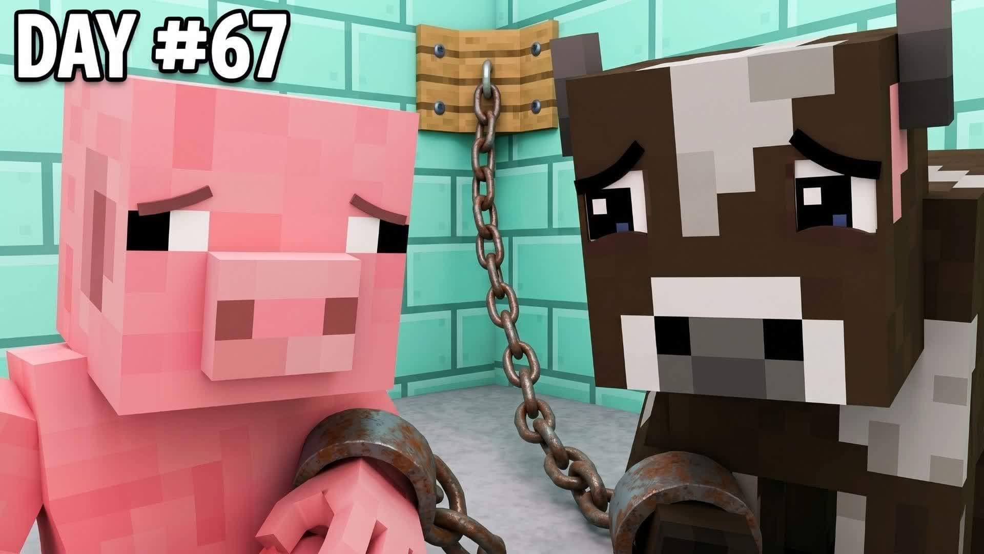 PIG AND COW MINEBLOCK ESCAPE ROOM