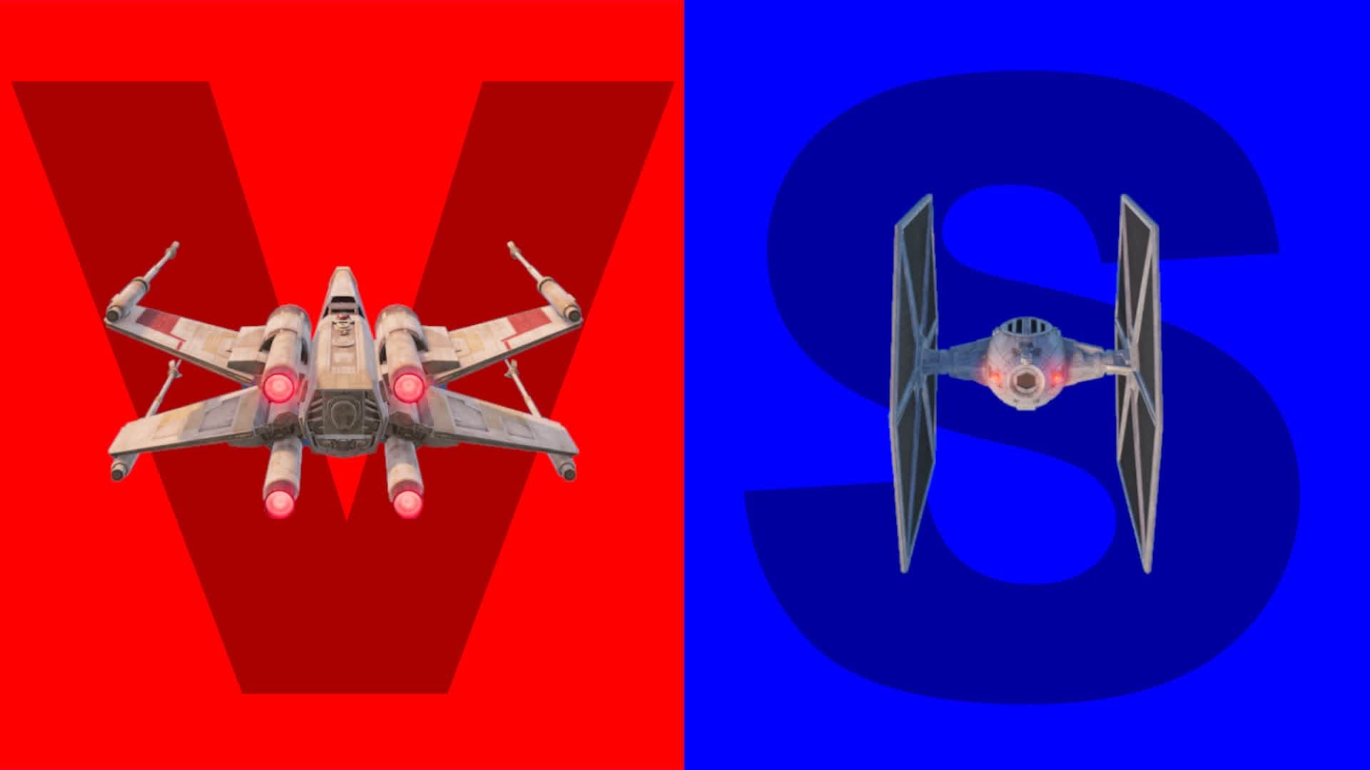 50 v 50 Red vs Blue Starfighters