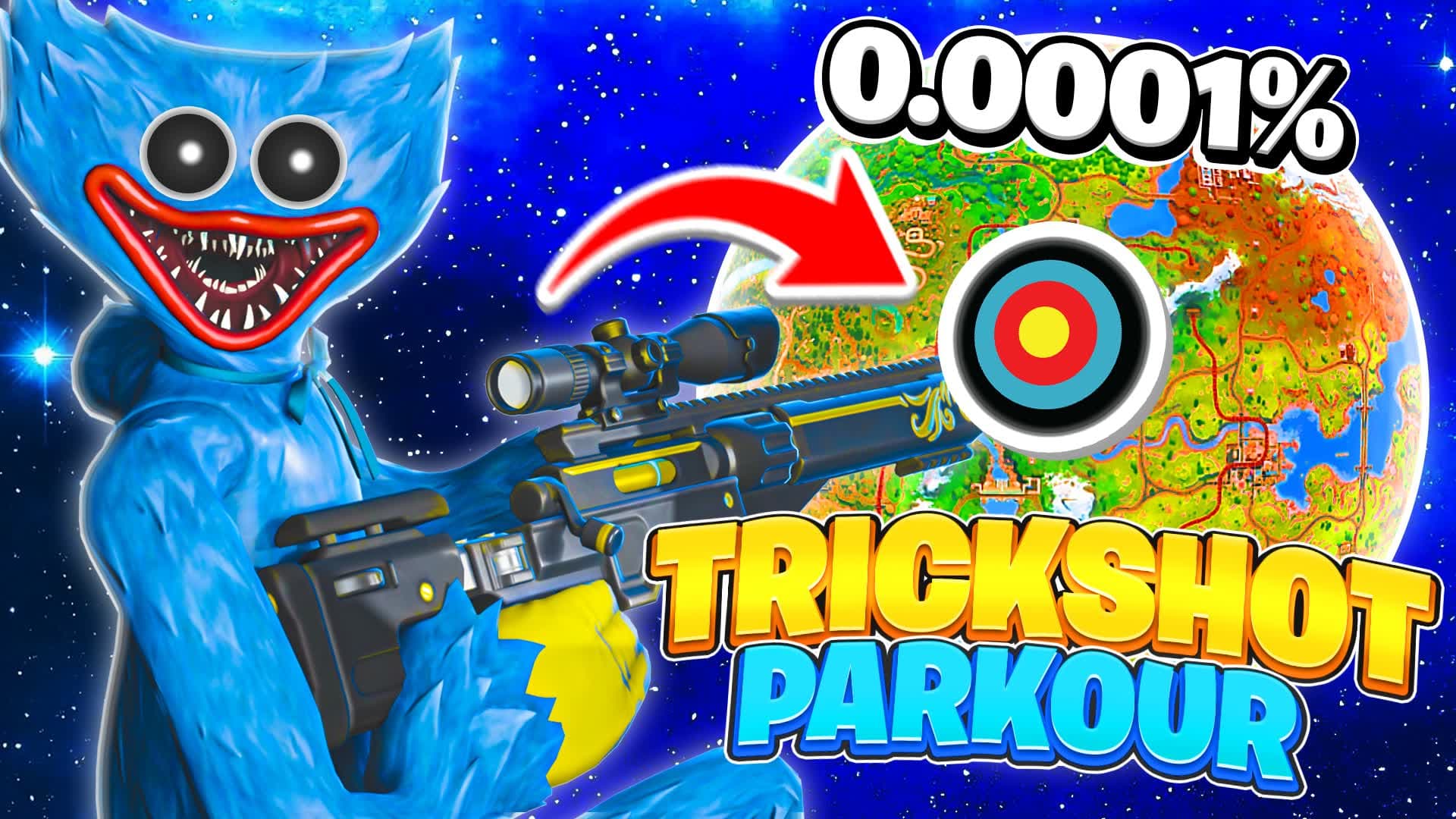 HUGGY WUGGY 👹 TRICKSHOT PARKOUR 100+ 🎯