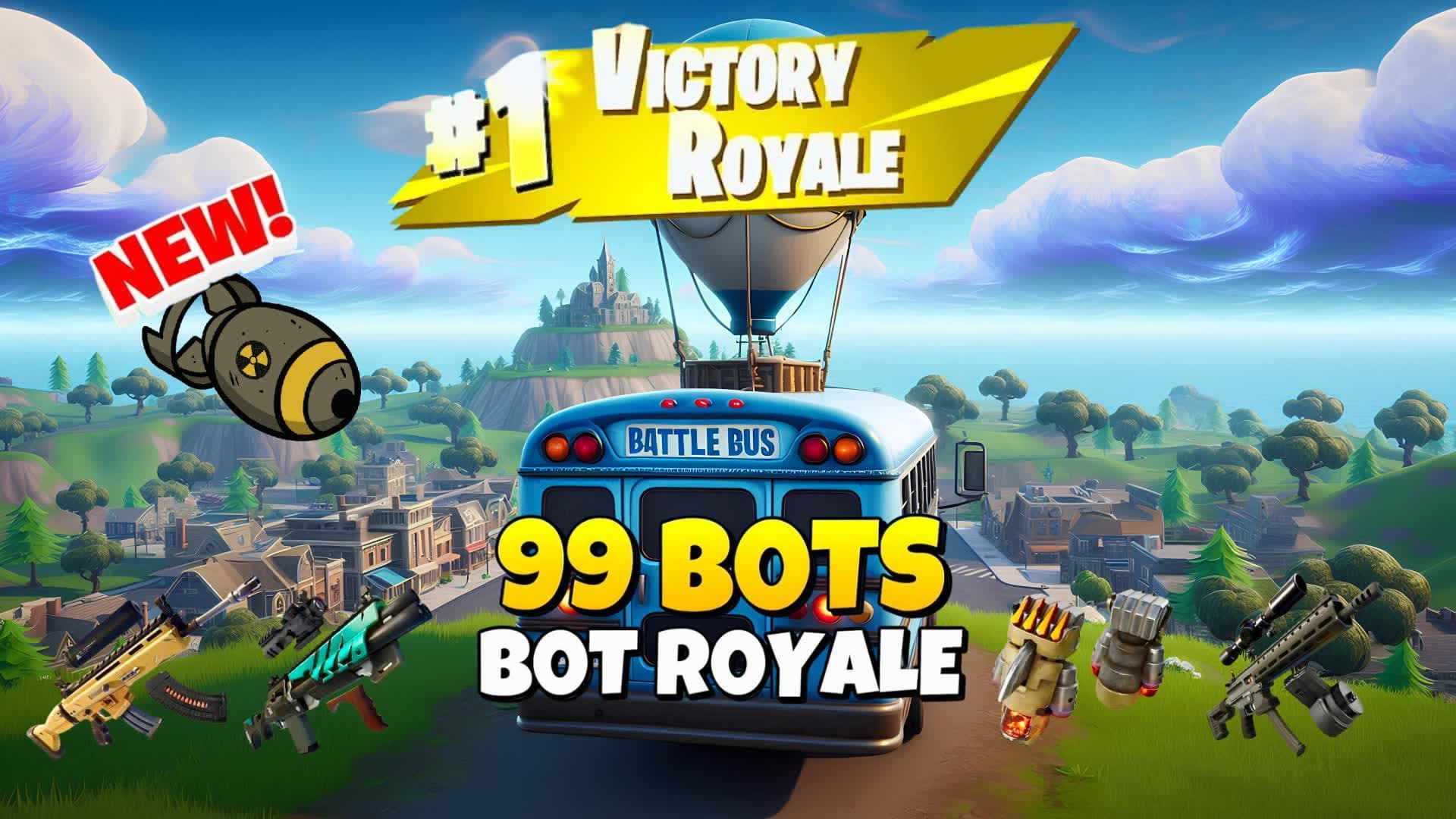 99 BOTS TILTED TOWERS BOT ROYALE 🏆