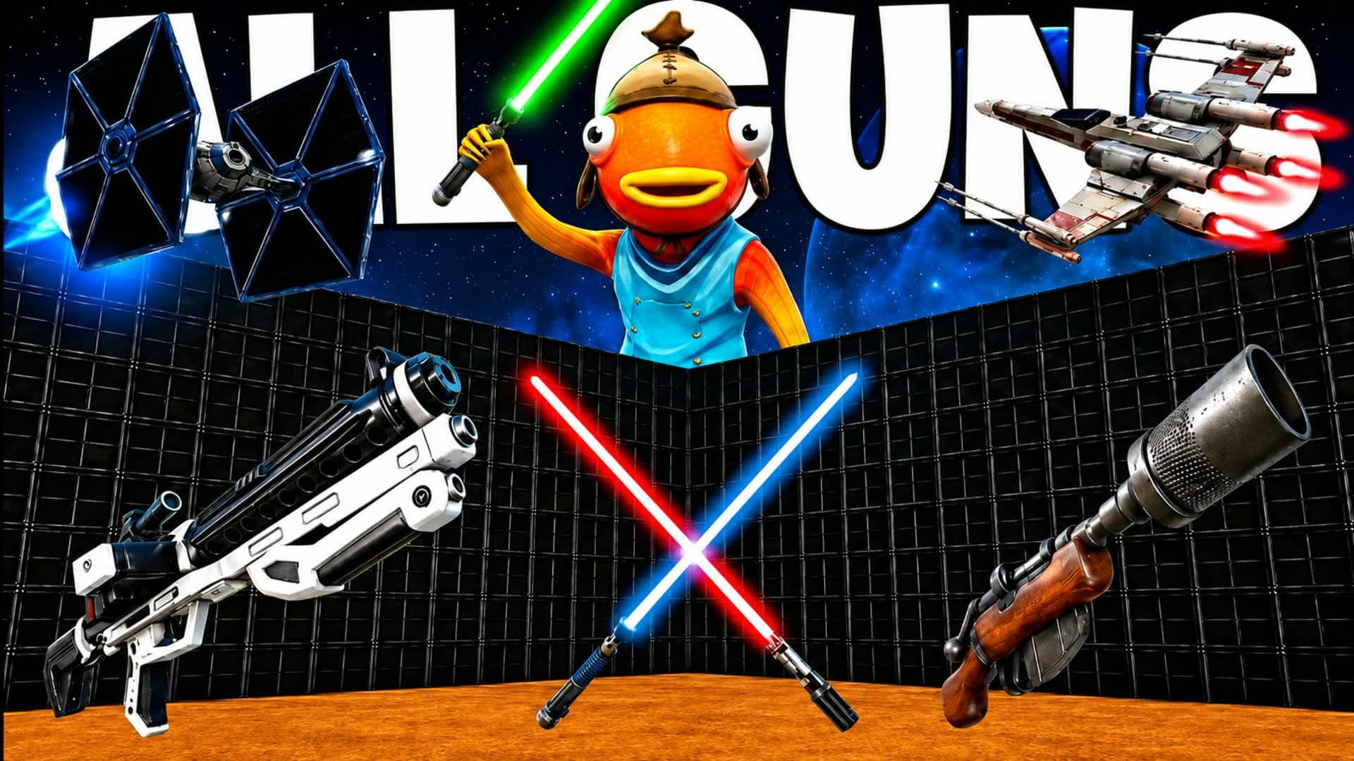 CRAZY STAR WARS 1V1 ALL GUNS & CARS