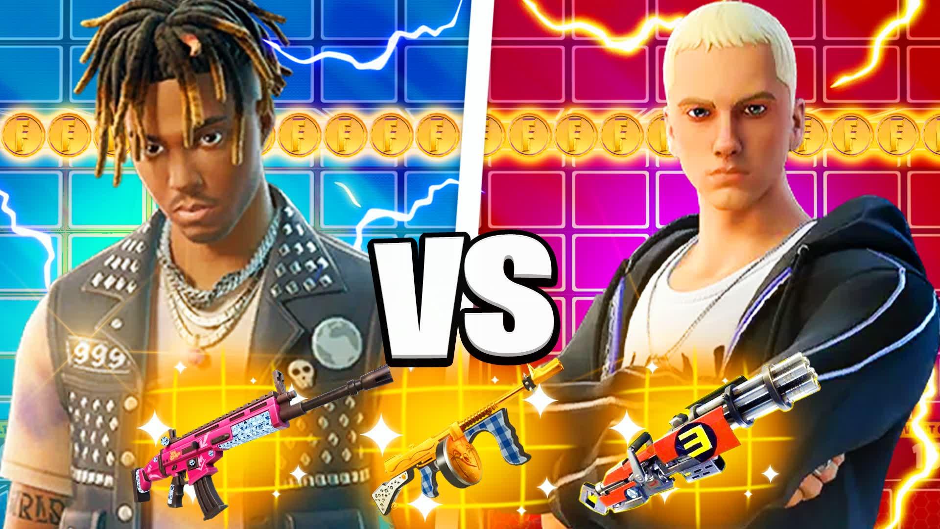 JUICE WRLD VS EMINEM 🔴🔵 FFA HEROES