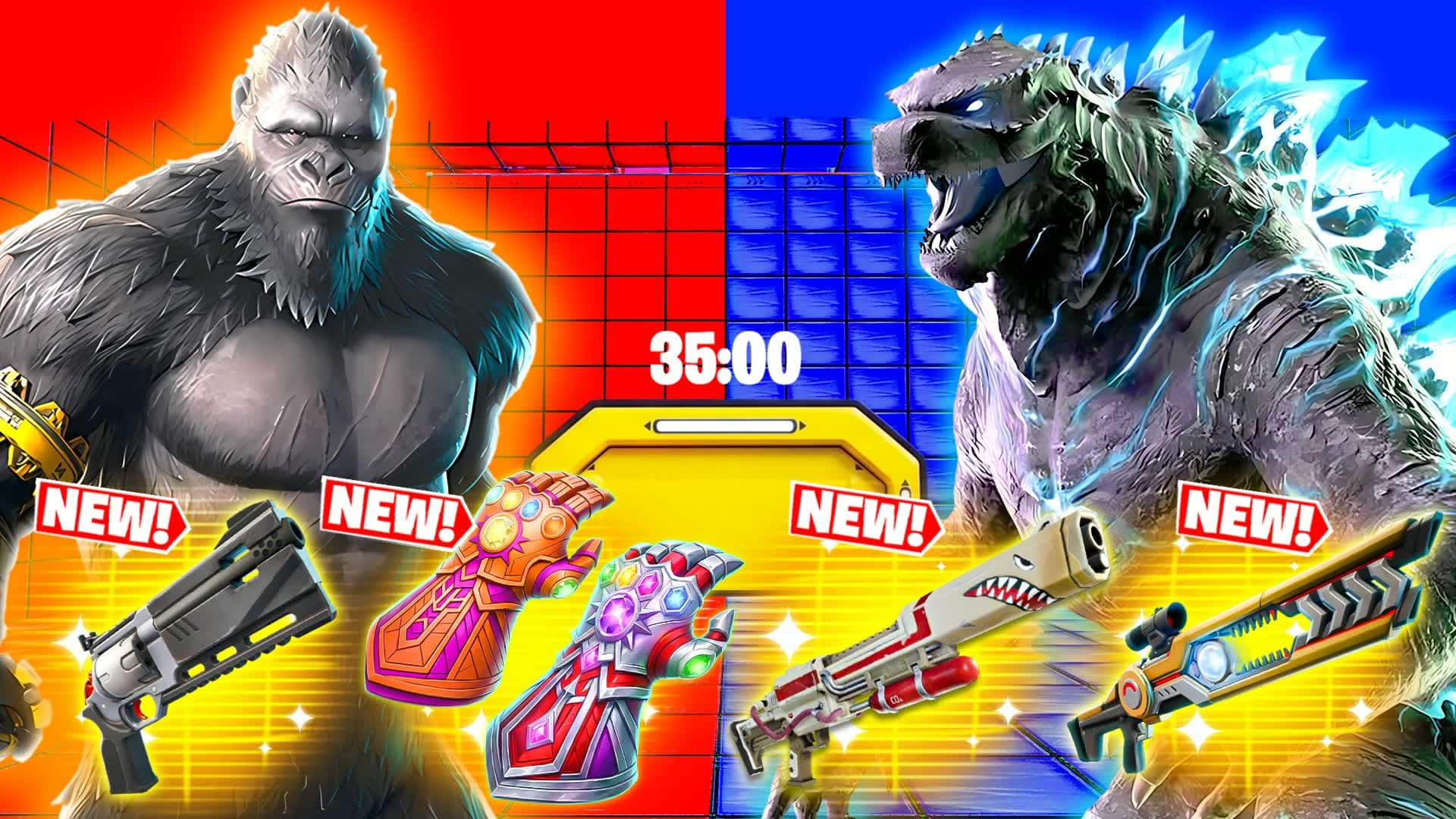 TEAM KONG VS TEAM GODZILLA 🔴🔵