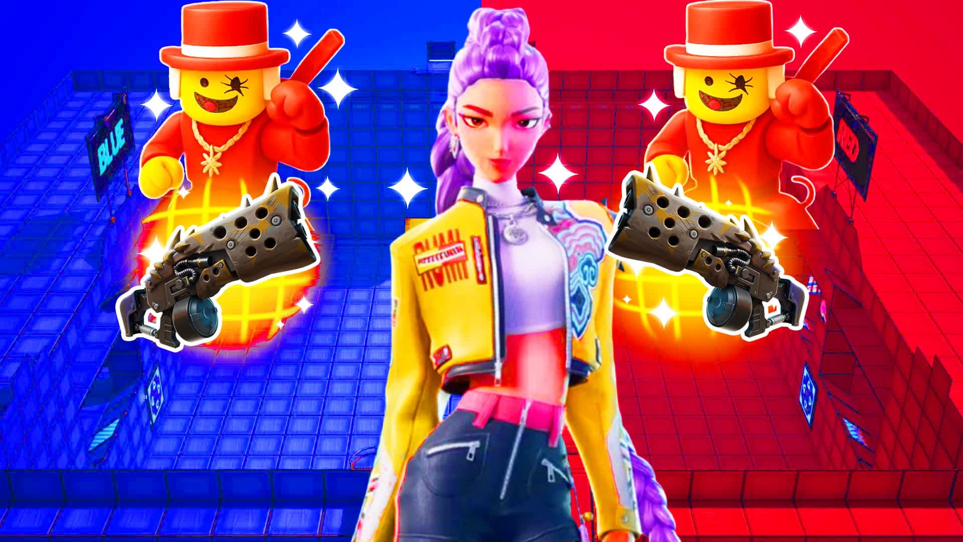 SUPER RED VS BLUE 🔴 🔵Cold HUNT3RS X2❄️