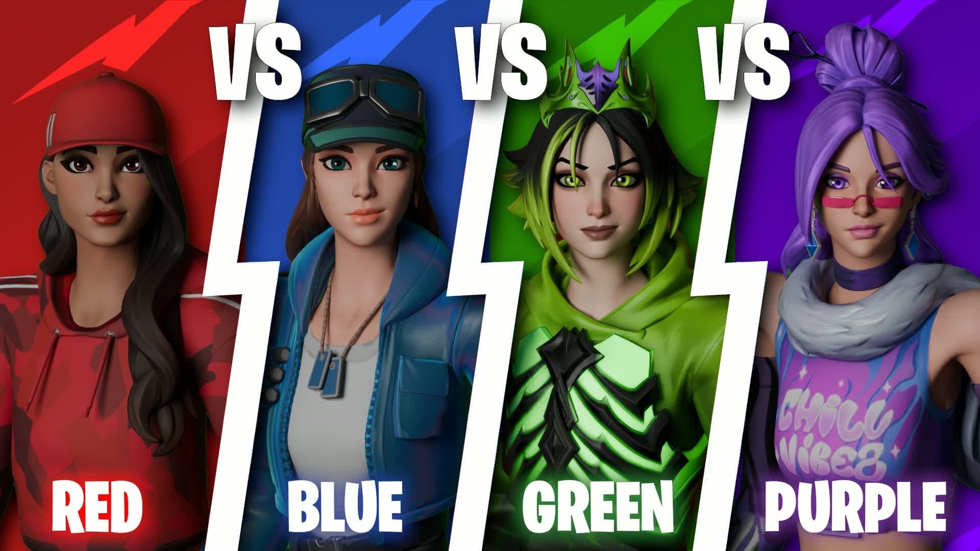 red vs blue vs green vs purple mega war