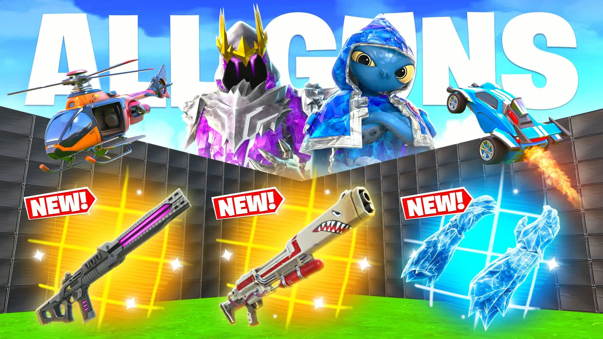 MEGA 1V1 ALL GUNS & VEHICLES
