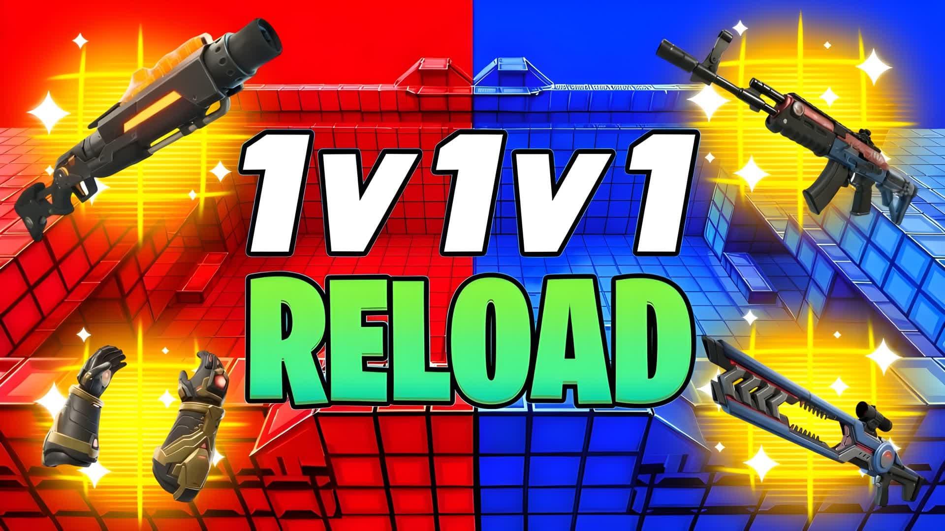 1v1v1 Reload 1v1 Red vs Blue 🔴🔵