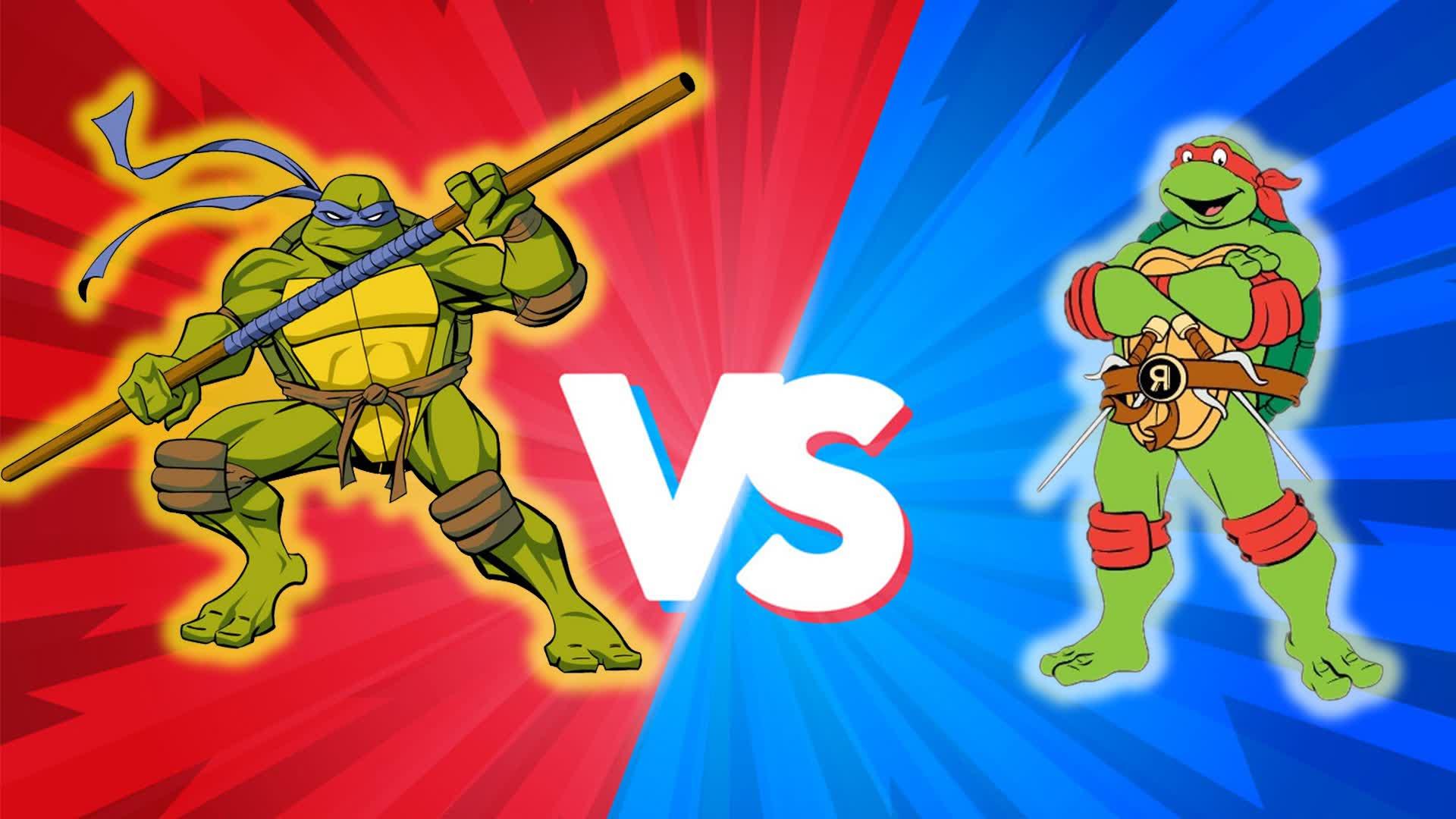 TURTLE REDS VS BLUE