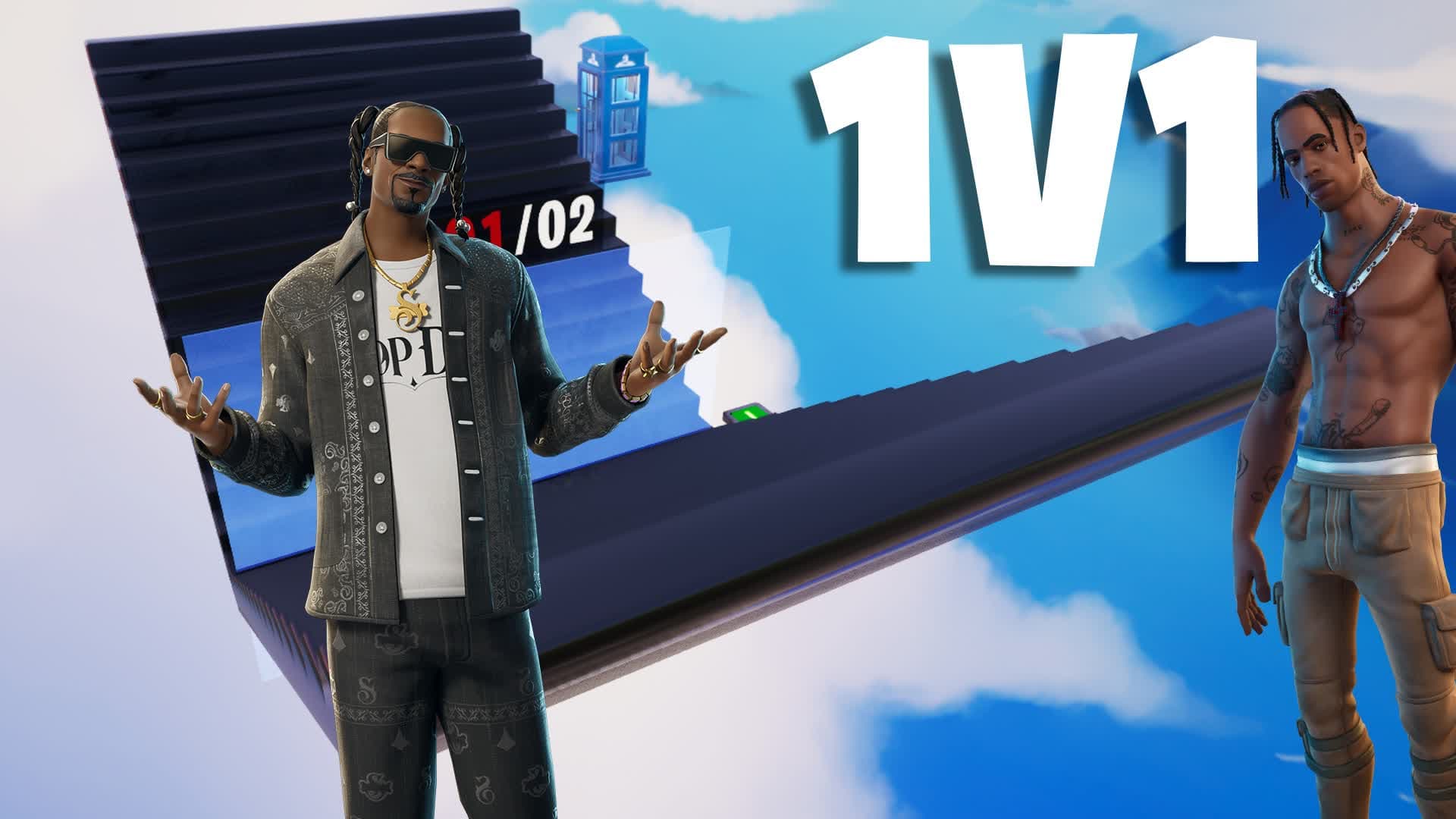 1V1 BUILD FIGHT TRAVIS SNOOP by DZIEDZIC