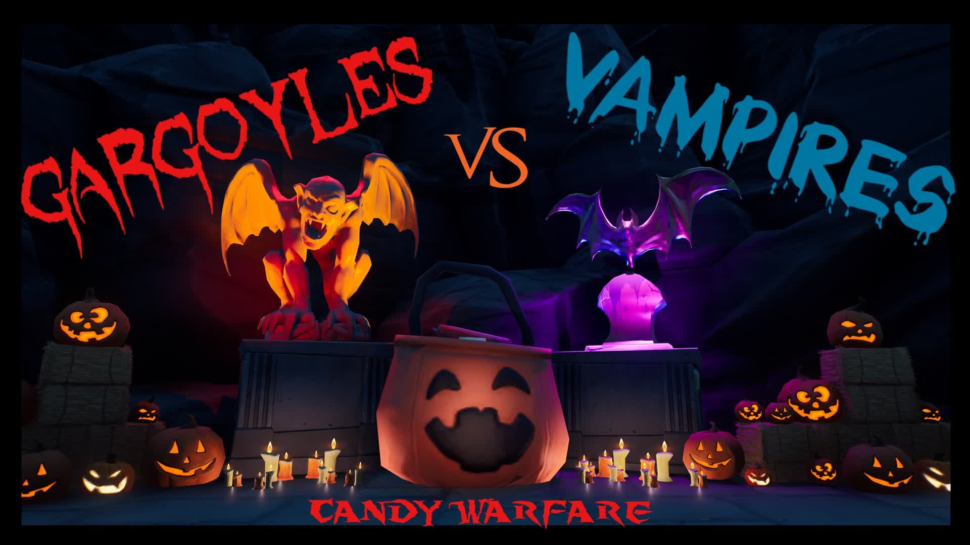 GARGOYLES VS VAMPIRES 🍬 CANDY WARFARE