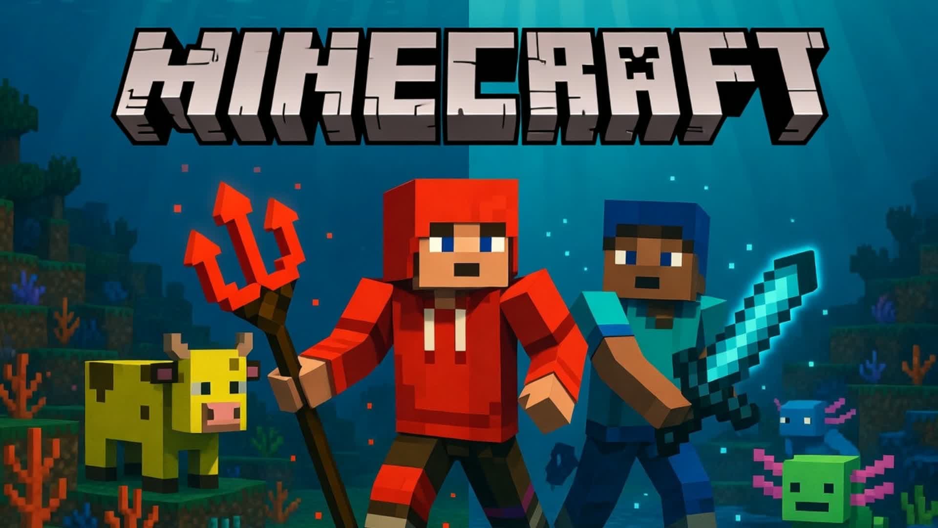 NEW MINECRAFT RED VS BLUE🔴🔵67  🌈