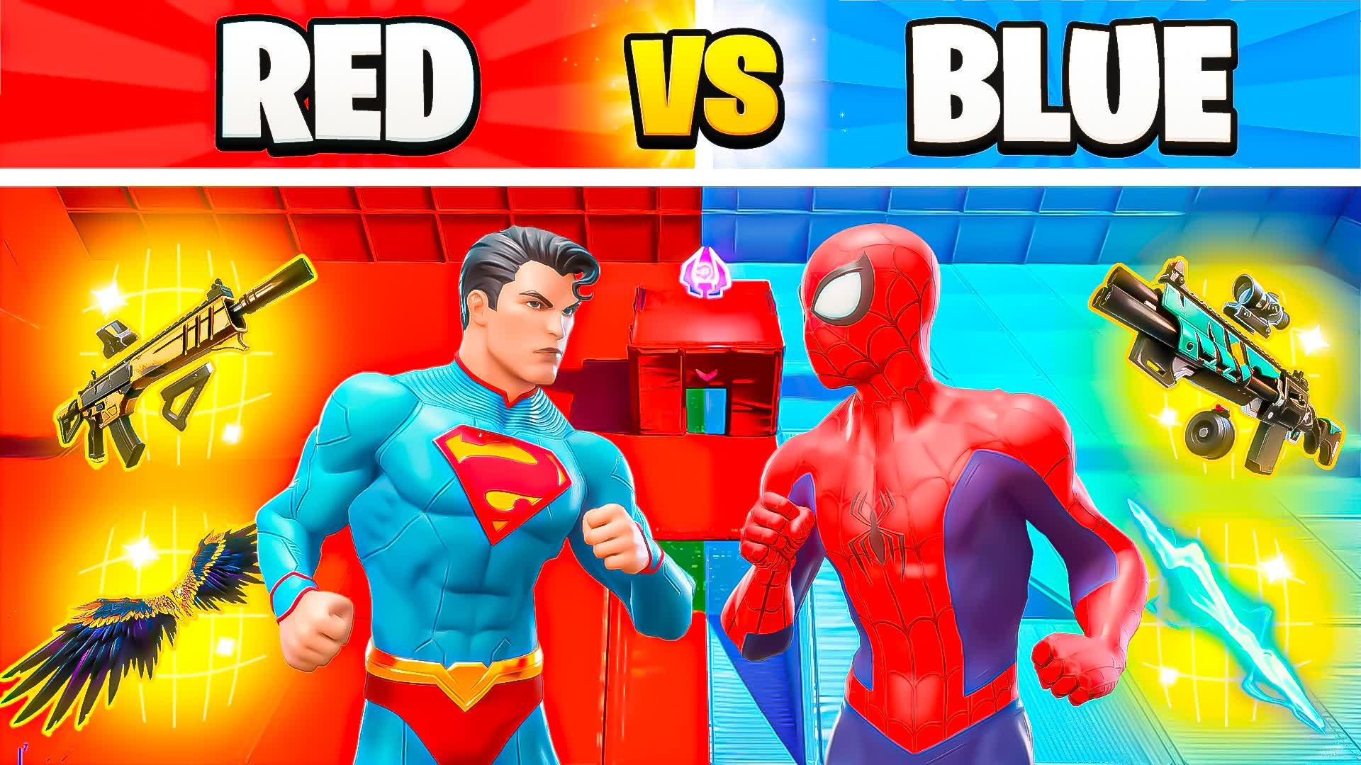 SUPER SUS GOLD SPIDERMAN RED VS BLUE🔴🔵