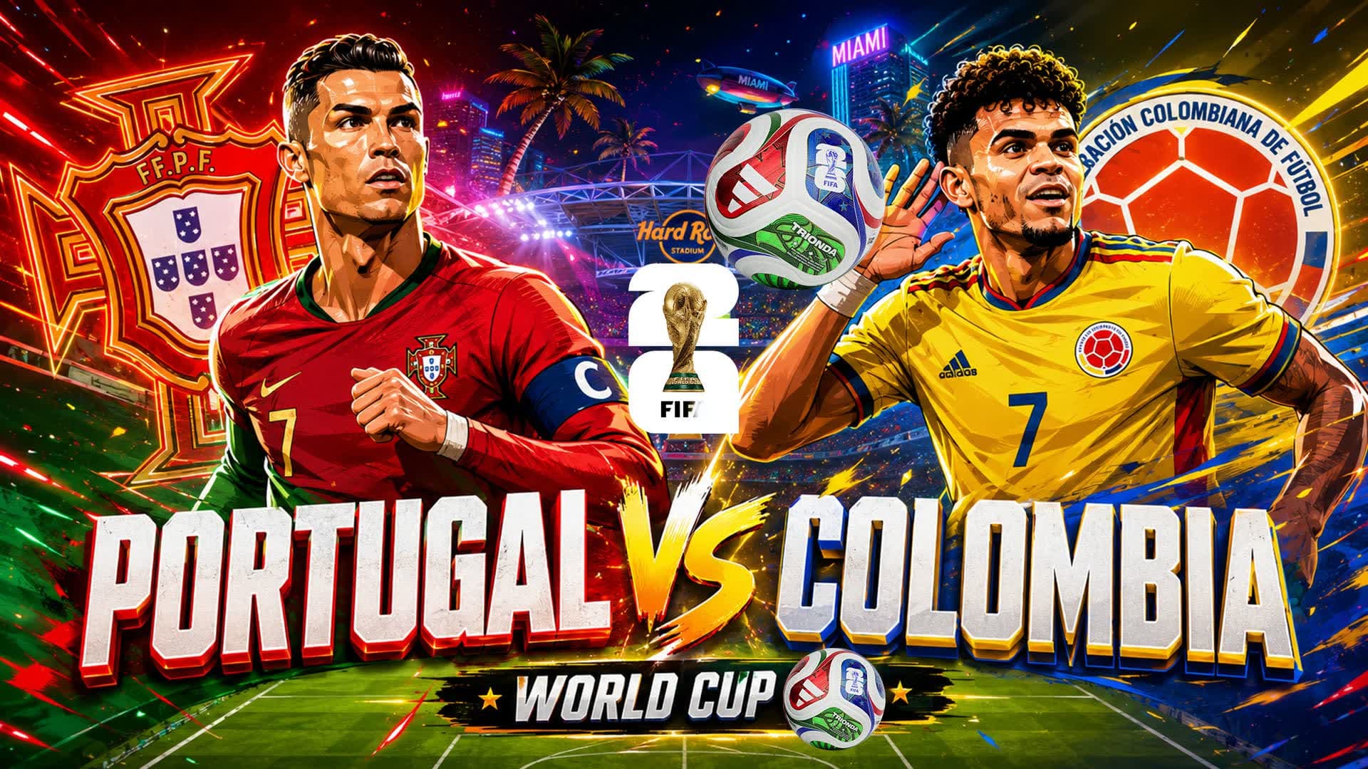 PORTUGAL vs COLOMBIA 🌎⚽️ FIFA WORLD CUP