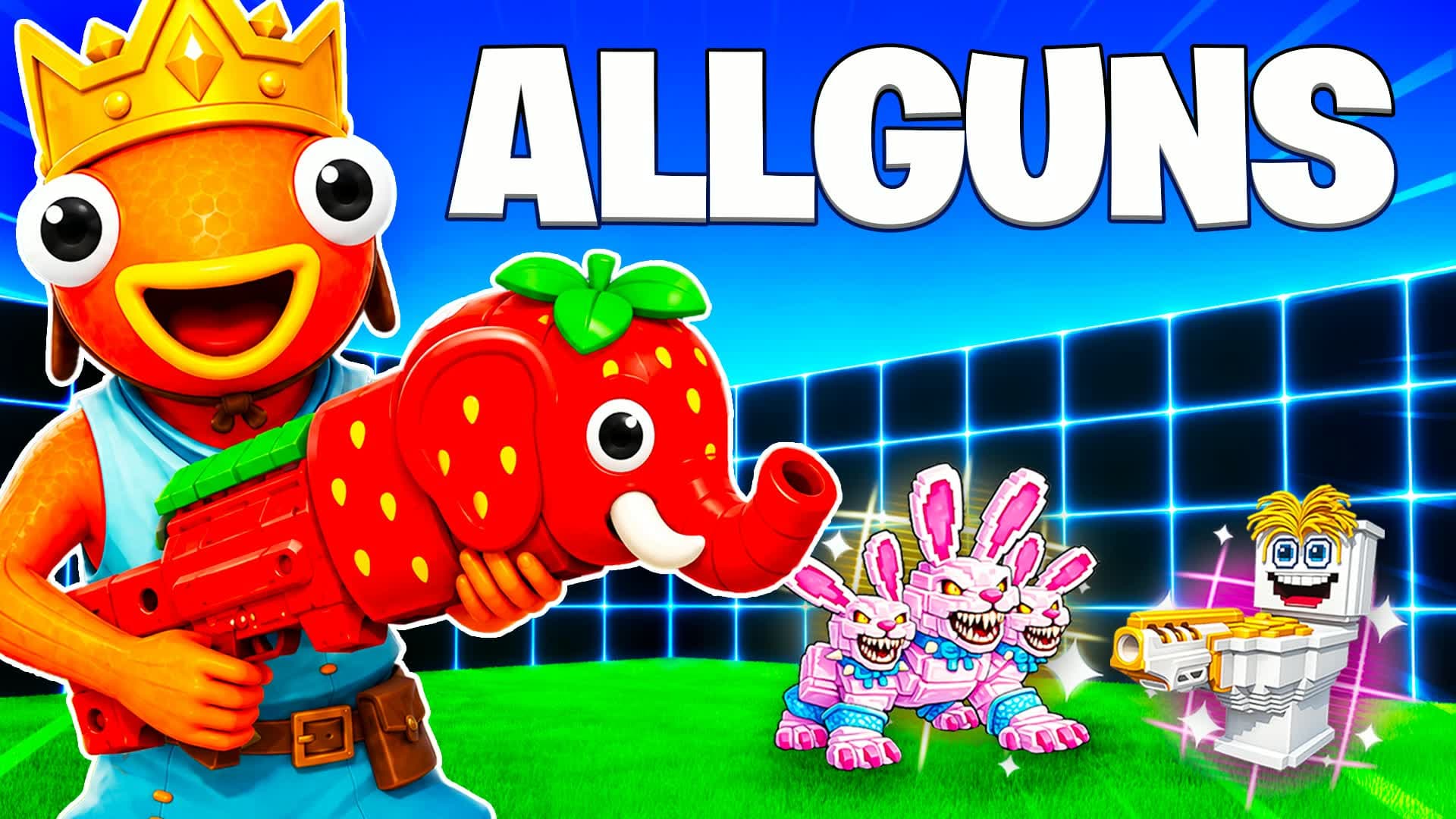 ALL GUNS 1V1 - BRAINROT FFA RIDES LAGRI