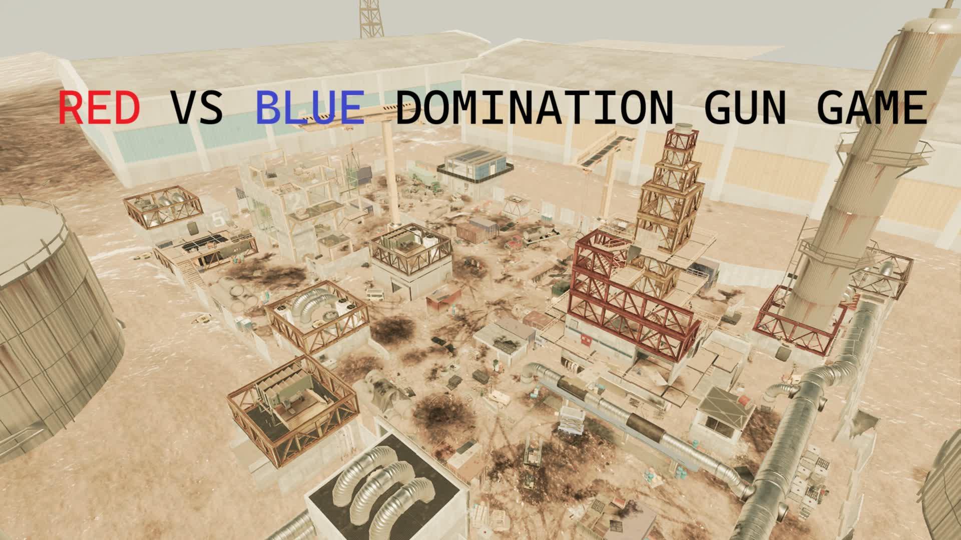 Red VS Blue Domination Gun Game