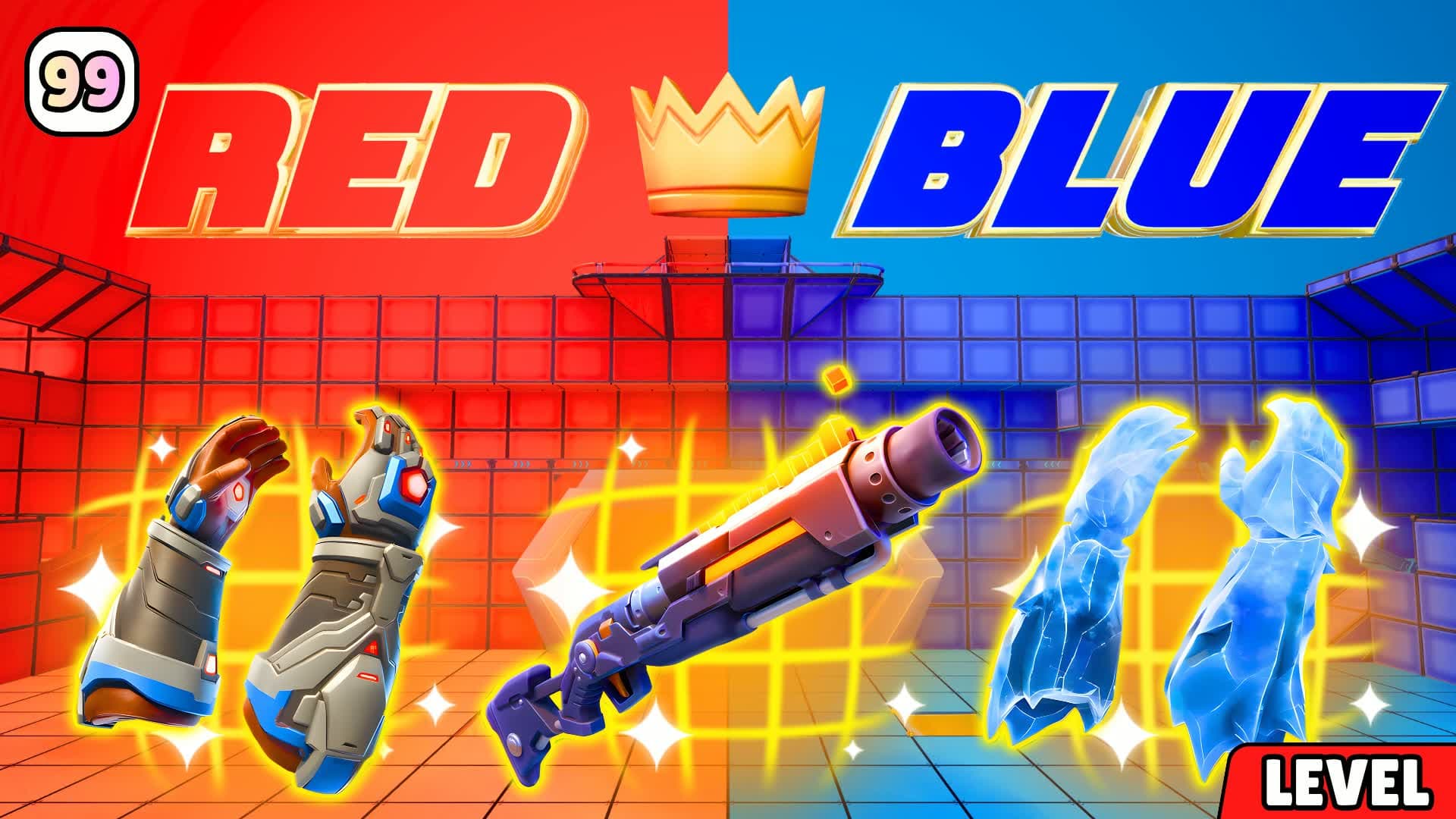 LEVEL RED VS BLUE 🔴🔵