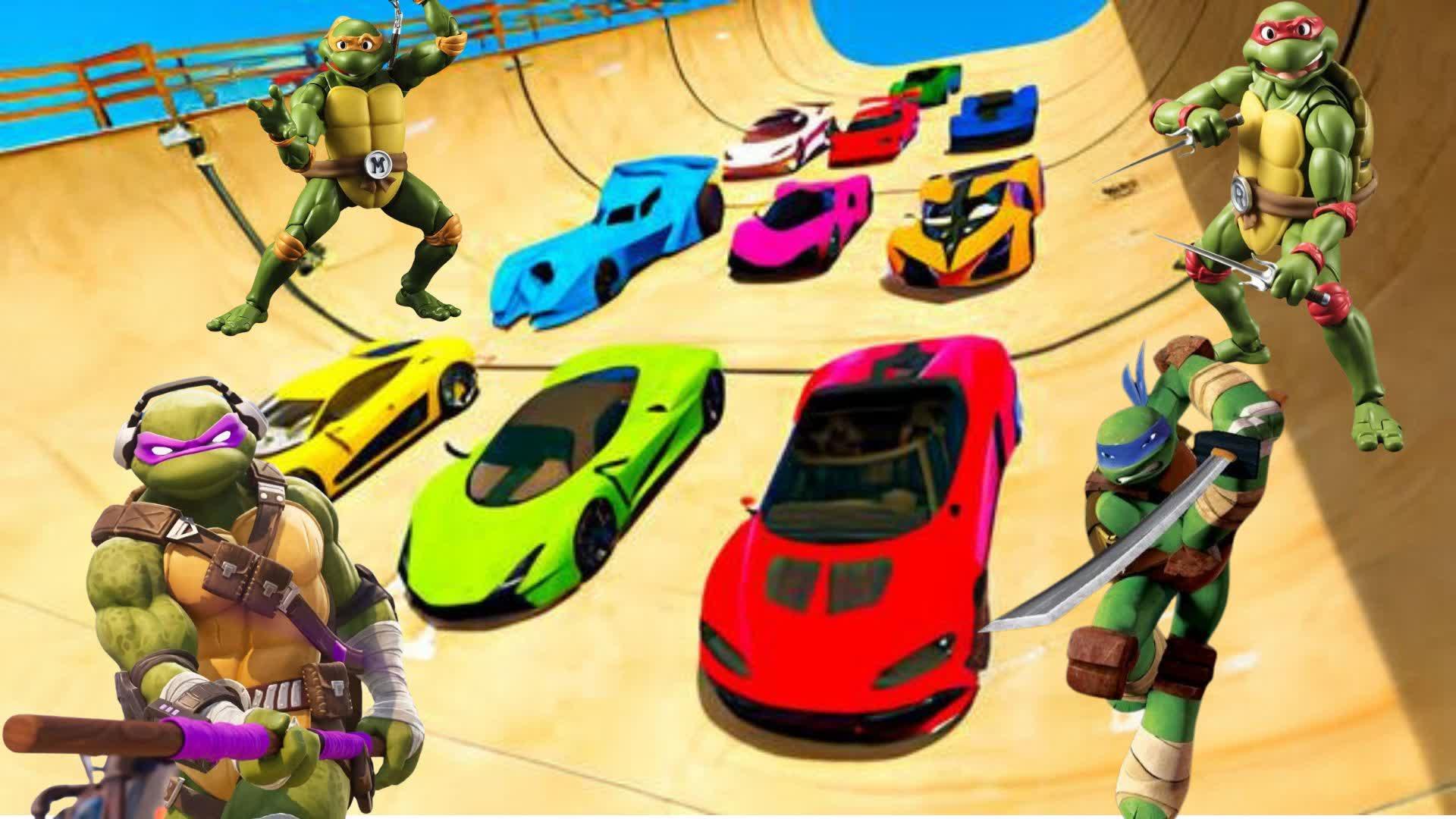 🐢TMNT - ULTRA RAMP 🚗CARS GAMES