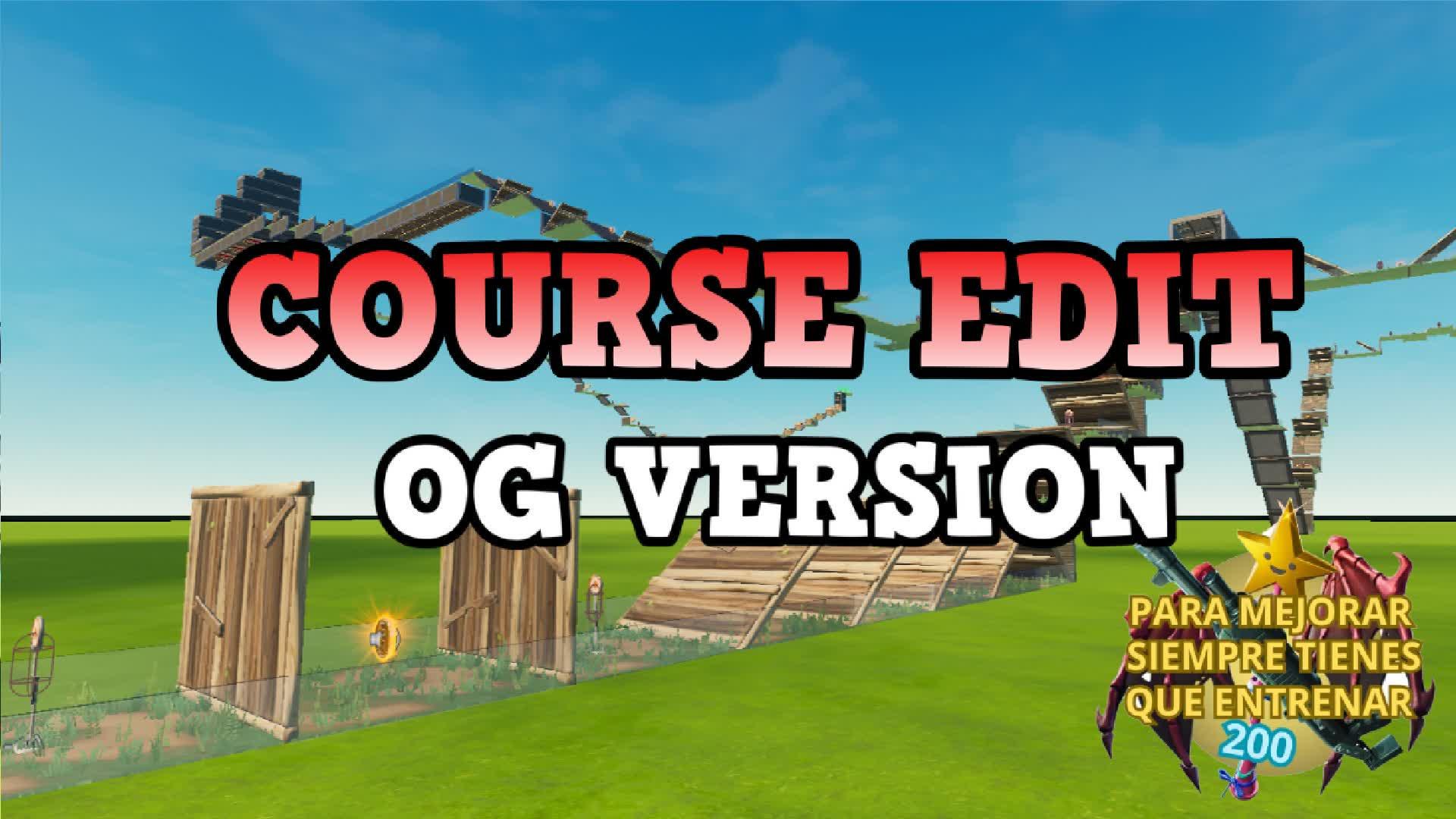 COURSE EDIT OG VERSION