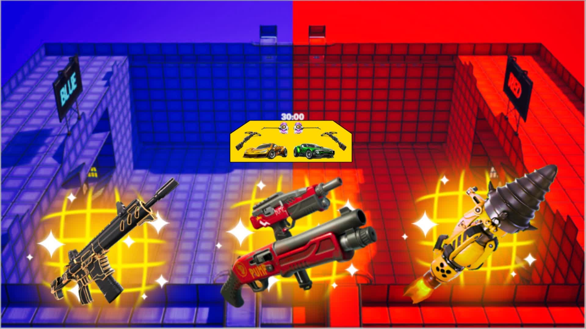 INSANE RED VS BLUE🔴🔵 - NEW WEAPONS ⭐