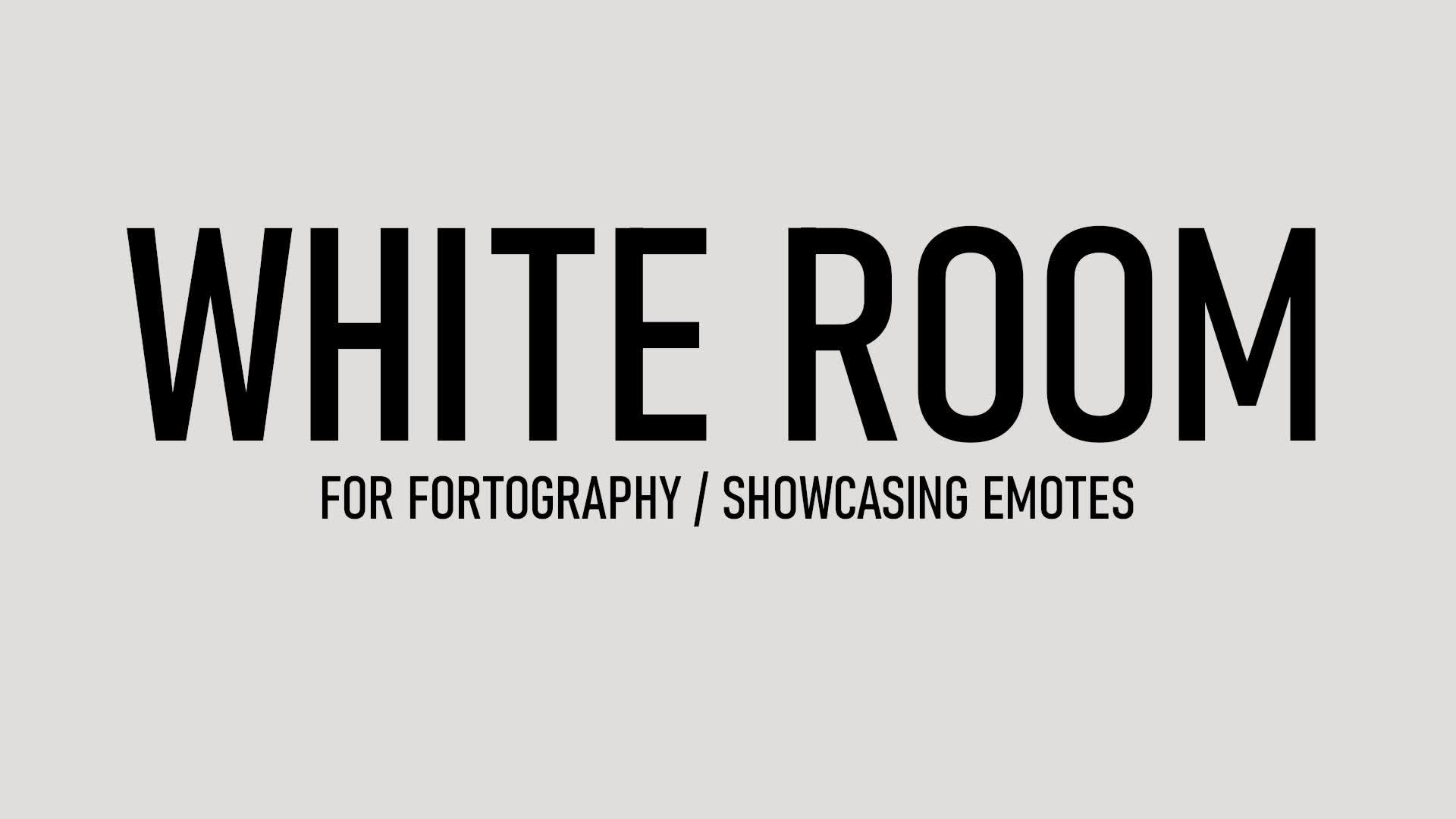 ⚪White Room | Emote Showcase/Fortography