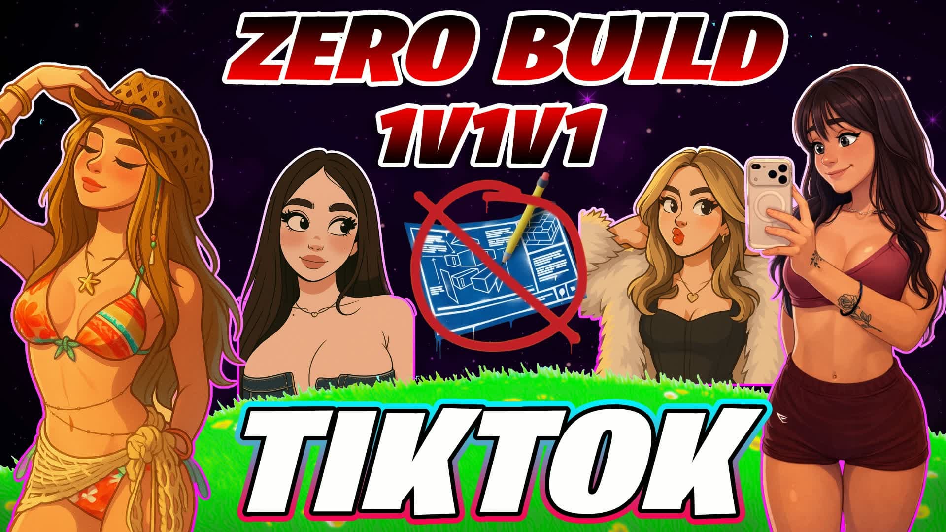 1V1V1 RELOAD ZERO BUILD TIKTOK 💖