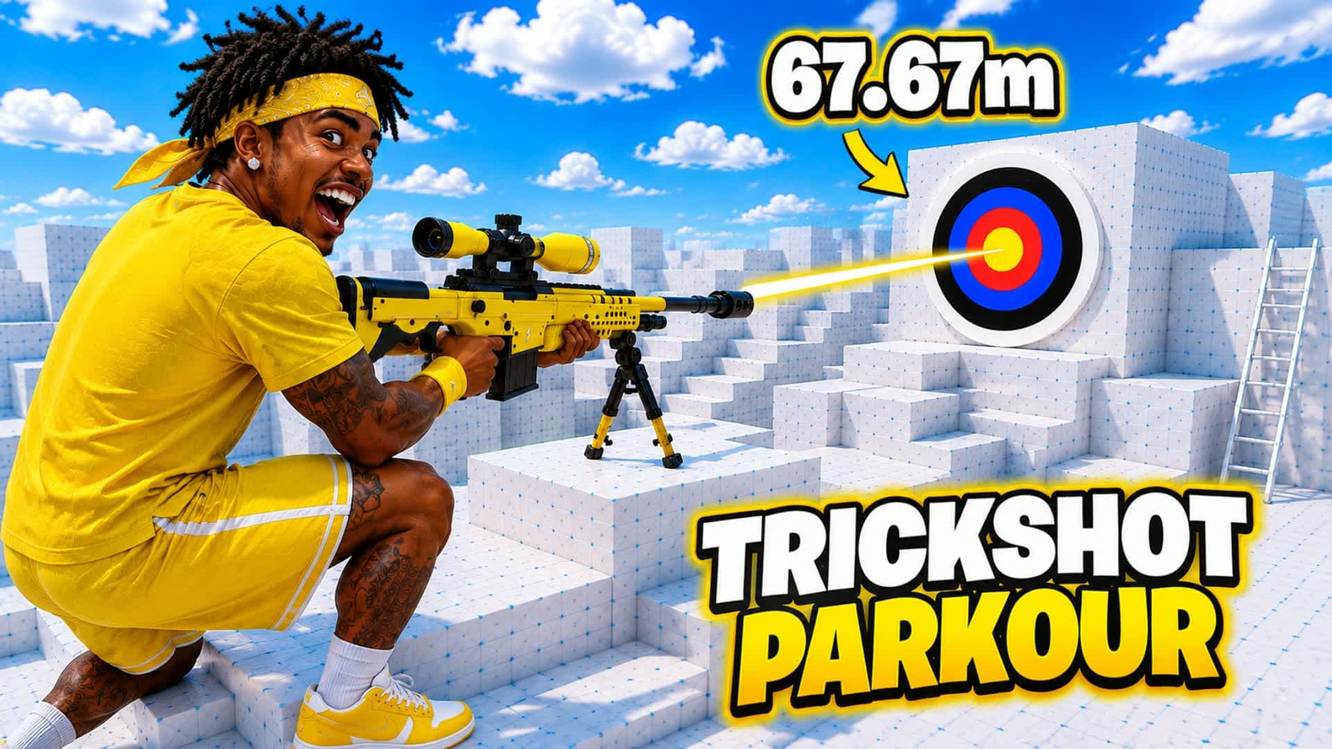 🎯🔥UNC FIRE PARKOUR TRICKSHOT TARGET 🗿