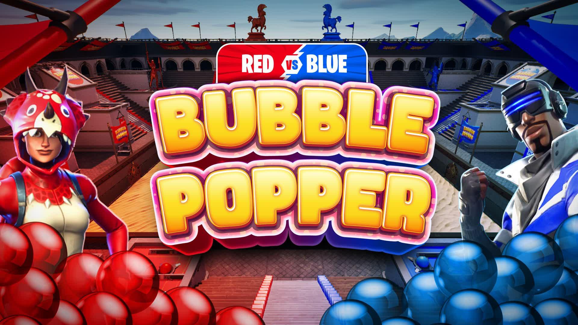 🔴 RED vs BLUE 🔵 : BUBBLE POPPER 💥