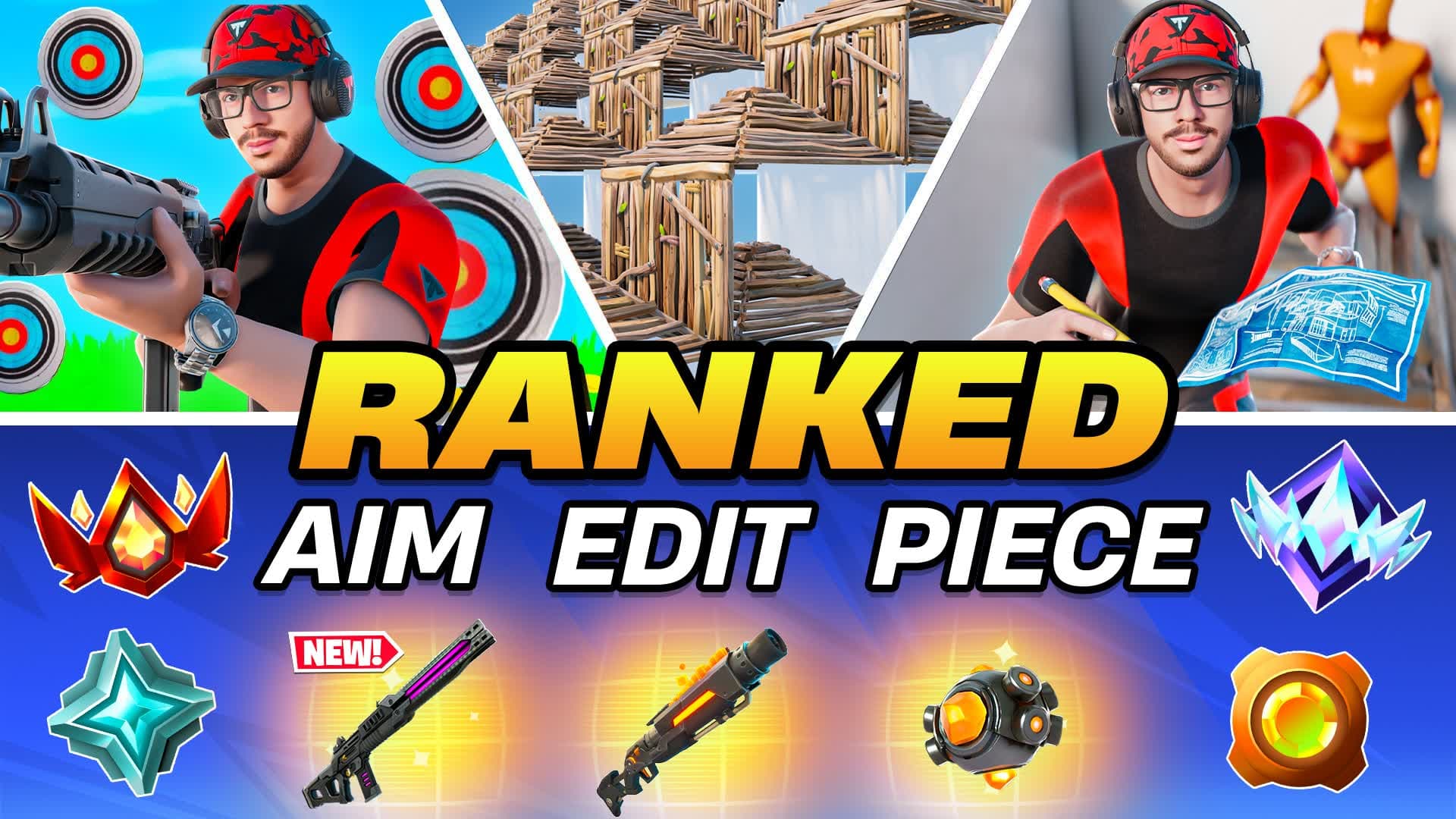 Ranked Aim Edit Piece & 1v1🎯[Practice]