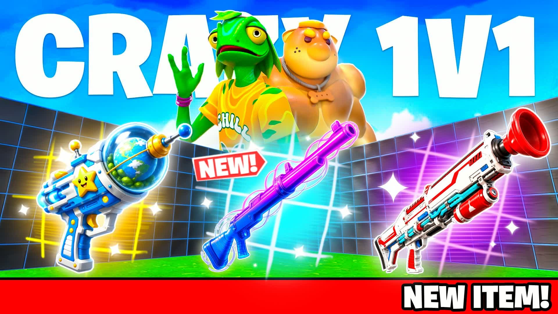 CRAZY 1V1 FFA - ALL GUNS & RIDES