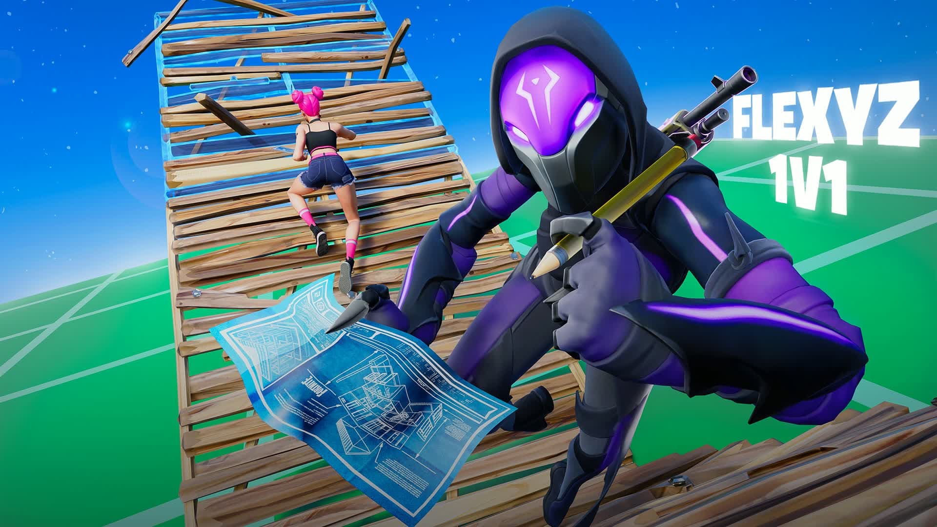 FLEXYZ 1V1 BUILD FIGHT (200 PUMPS)