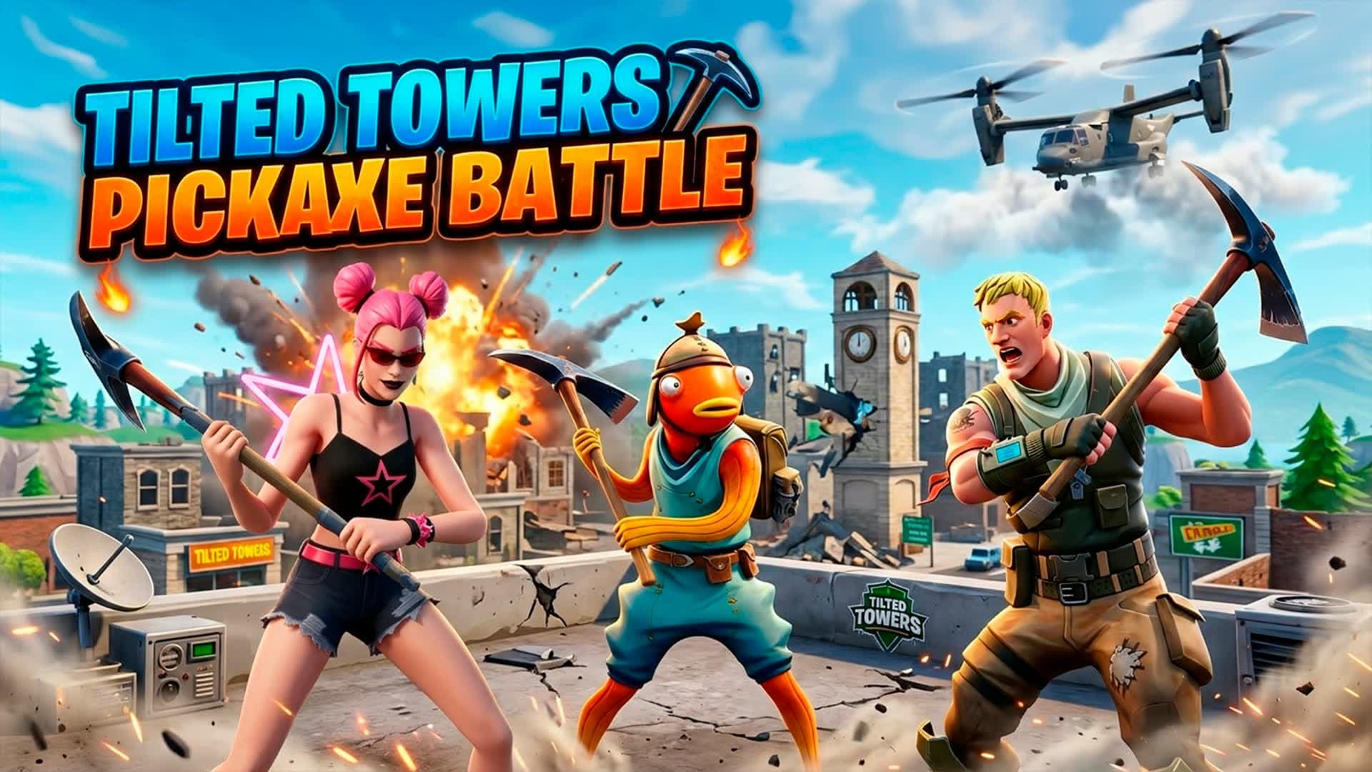 PICKAXE: TILTED TOWERS🥶