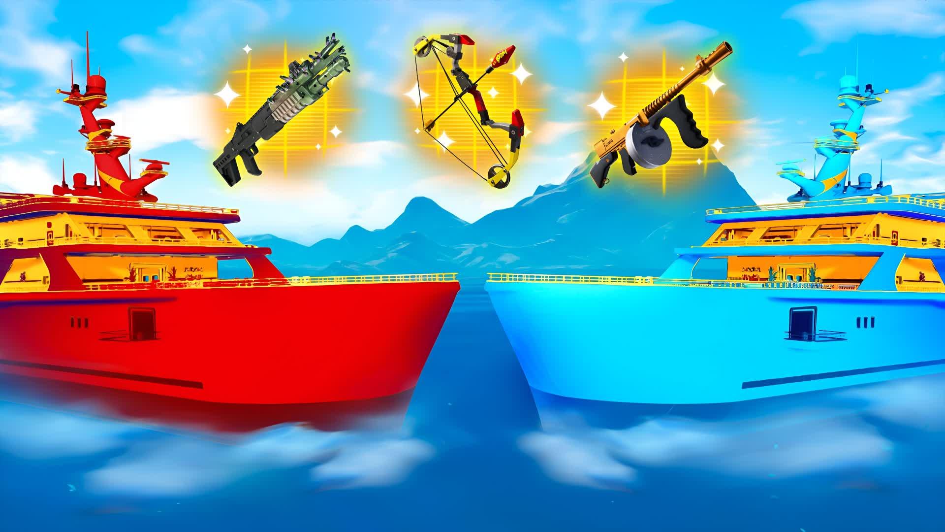 CRAZY YACHTS 🔴 RED VS BLUE 🔵 BASE WARS