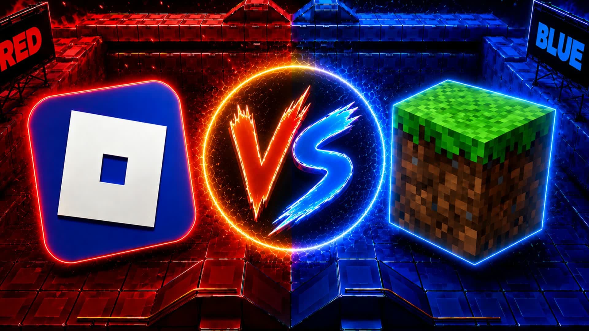 small RED VS BLUE 🔵🔴
