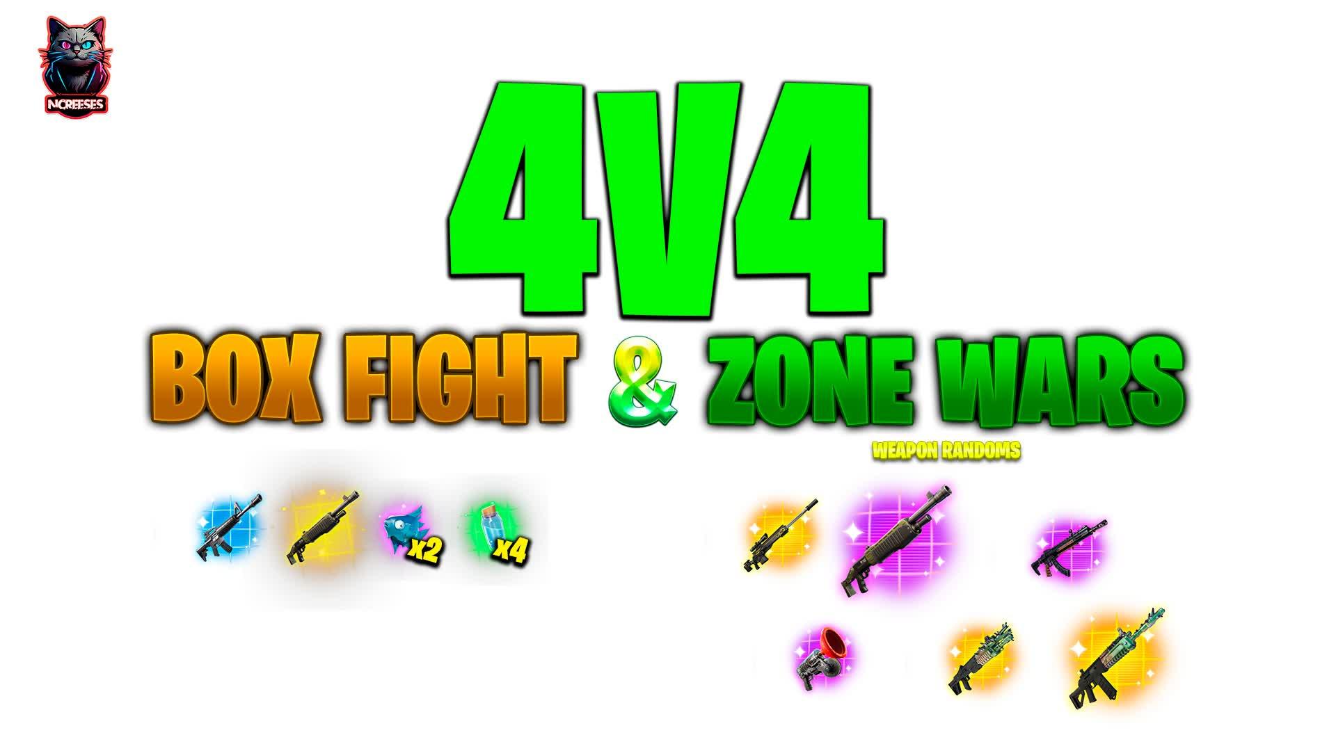 4V4 📦BOX FIGHT & ZONE WARS🏔️