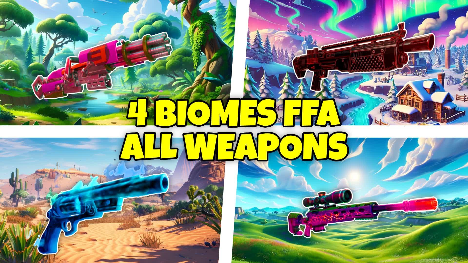 🔥4 BIOMES FFA - ALL WEAPONS🔥