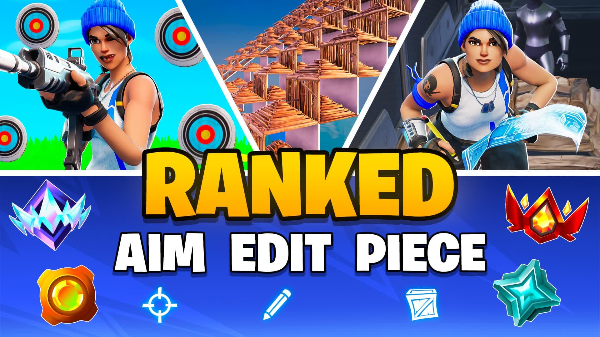 Ranked Aim Edit Piece & 1v1🎯 [Practice]