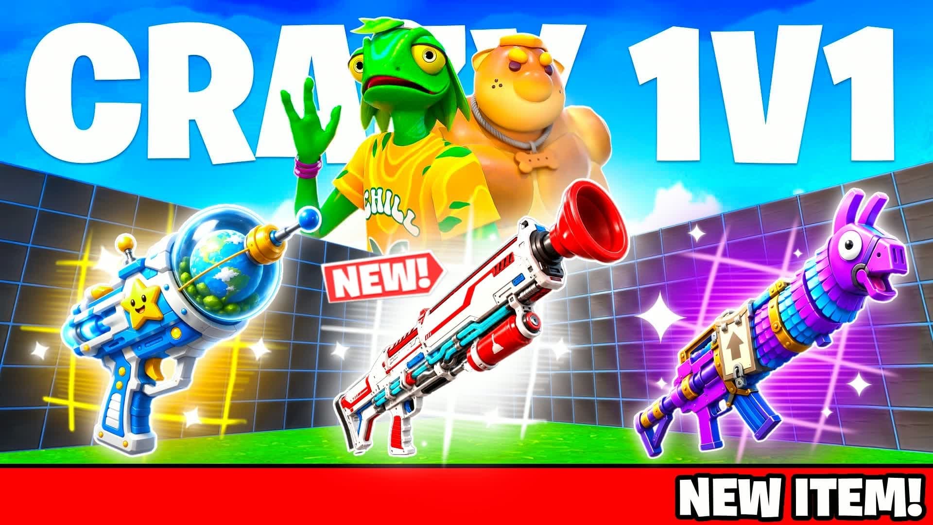 CRAZY 1V1 FFA - ALL GUNS & RIDES