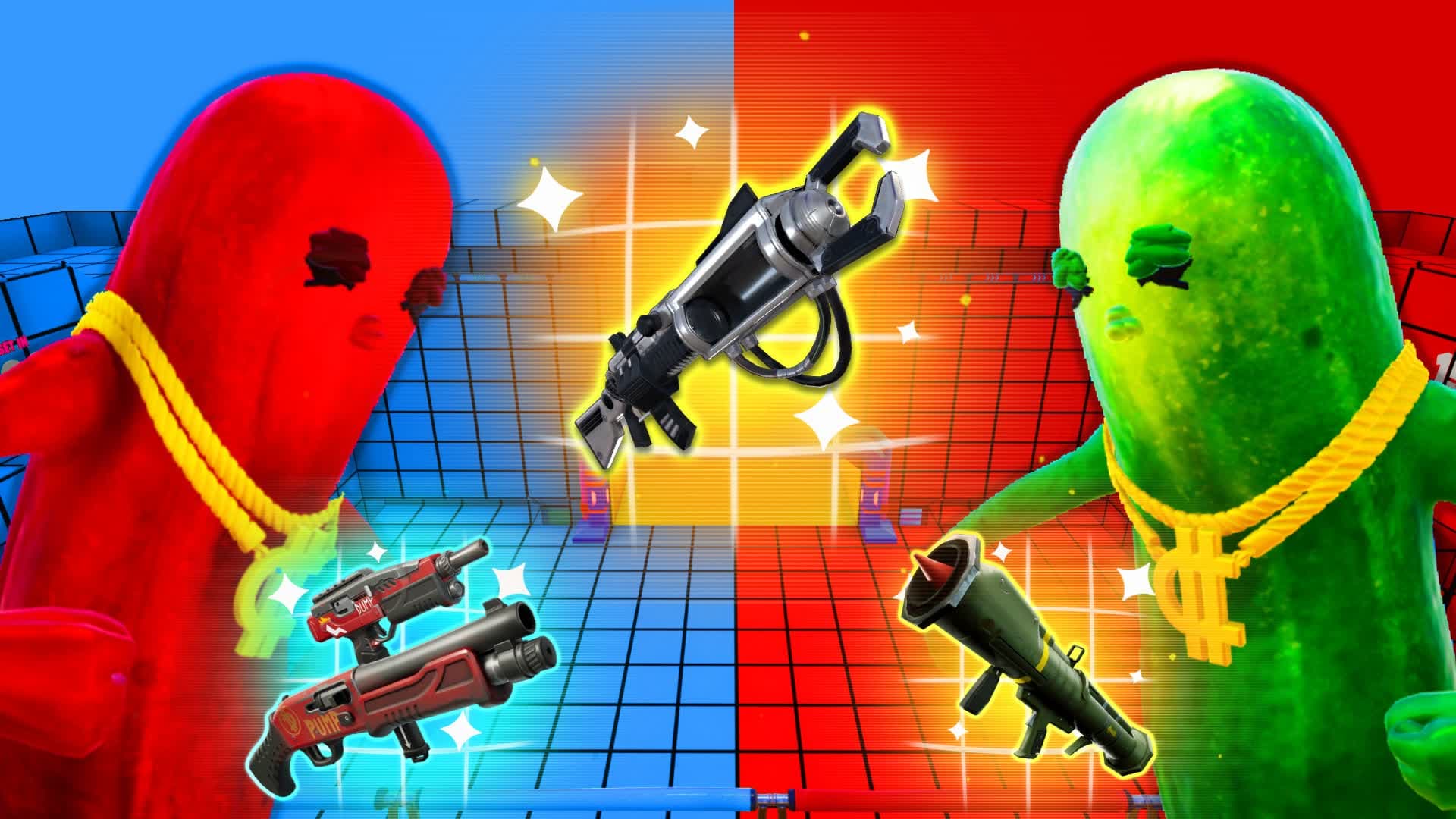 RED VS BLUE DILL 🔴🔵 CUSTOM WEAPONS