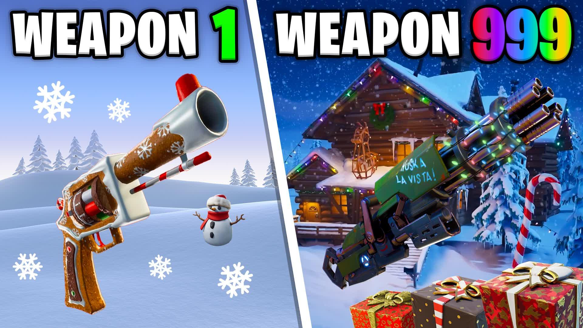 🎄CHRISTMAS GUN GAME🔫ONE SHOT🎯DRIVE❄️